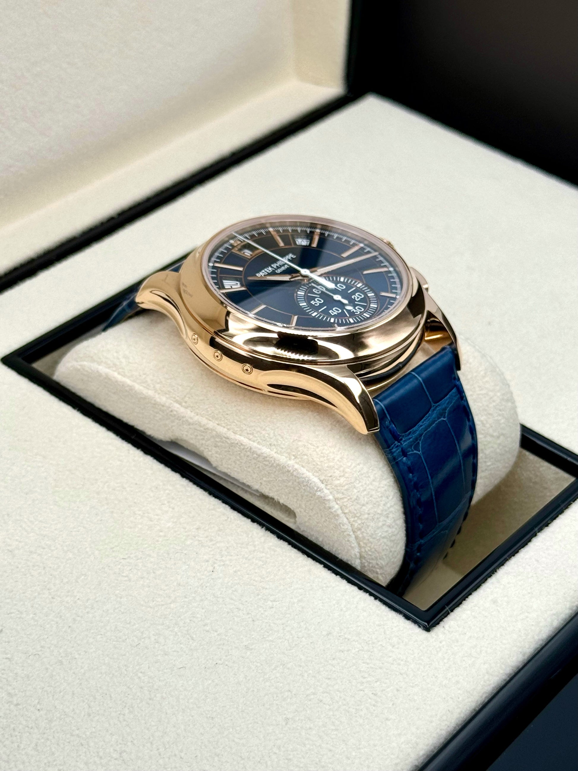 NEW 2023 Patek Philippe 5905R Flyback Chronograph Annual Calendar Blue Dial - MyWatchLLC