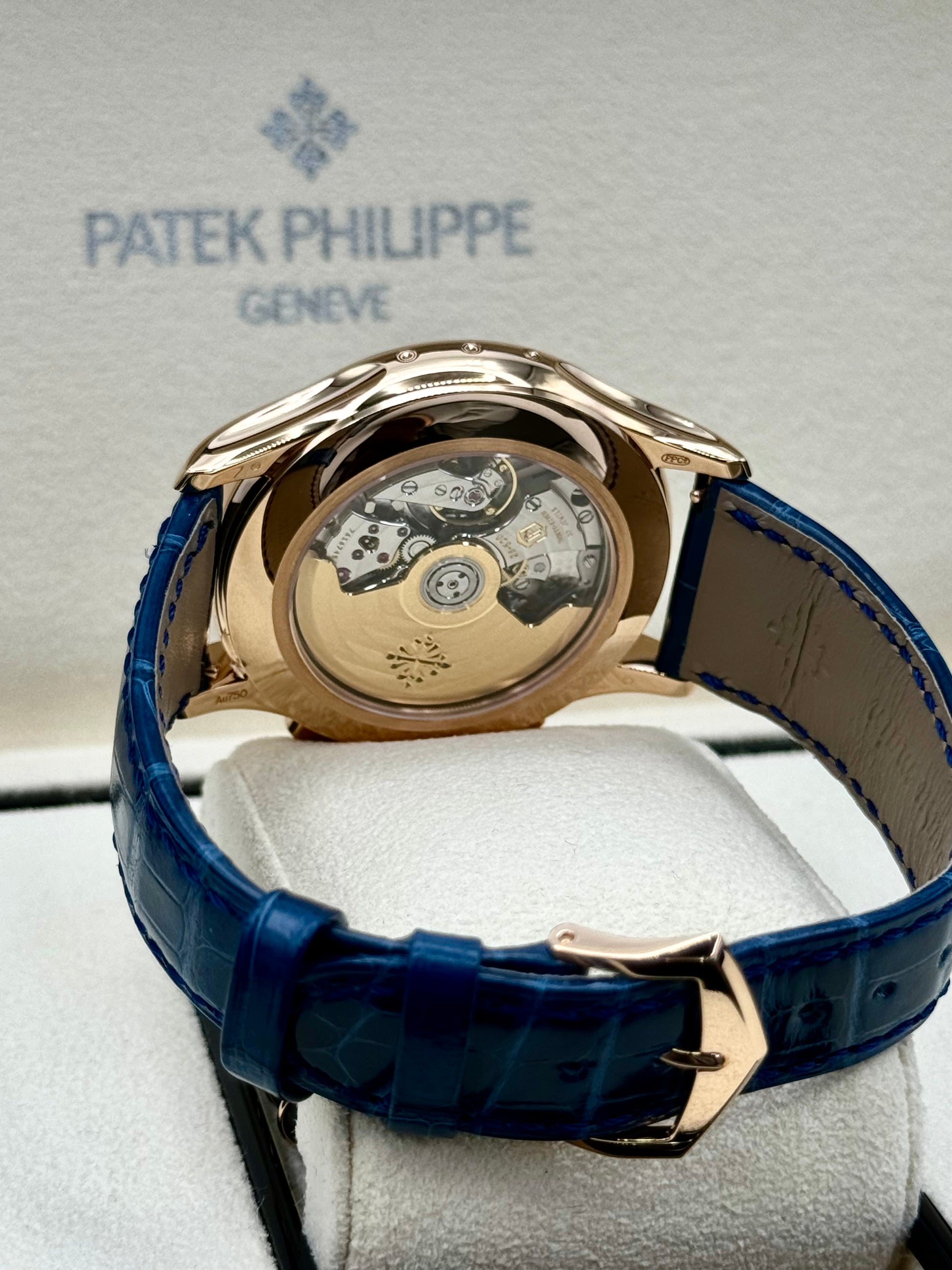 NEW 2023 Patek Philippe 5905R Flyback Chronograph Annual Calendar Blue Dial - MyWatchLLC