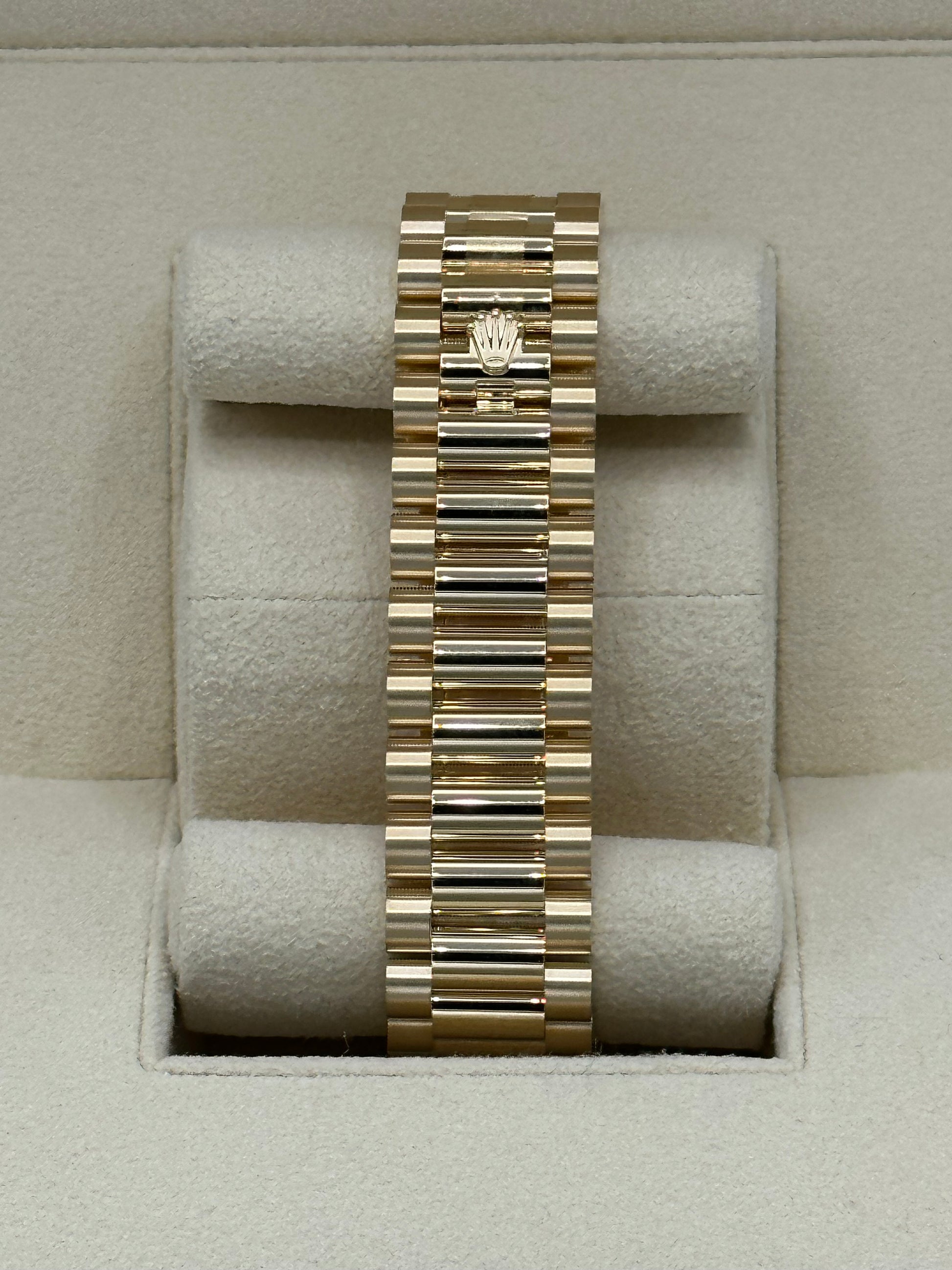 2023 Rolex Day-Date Yellow Gold Champagne Diamond Dial - MyWatchLLC