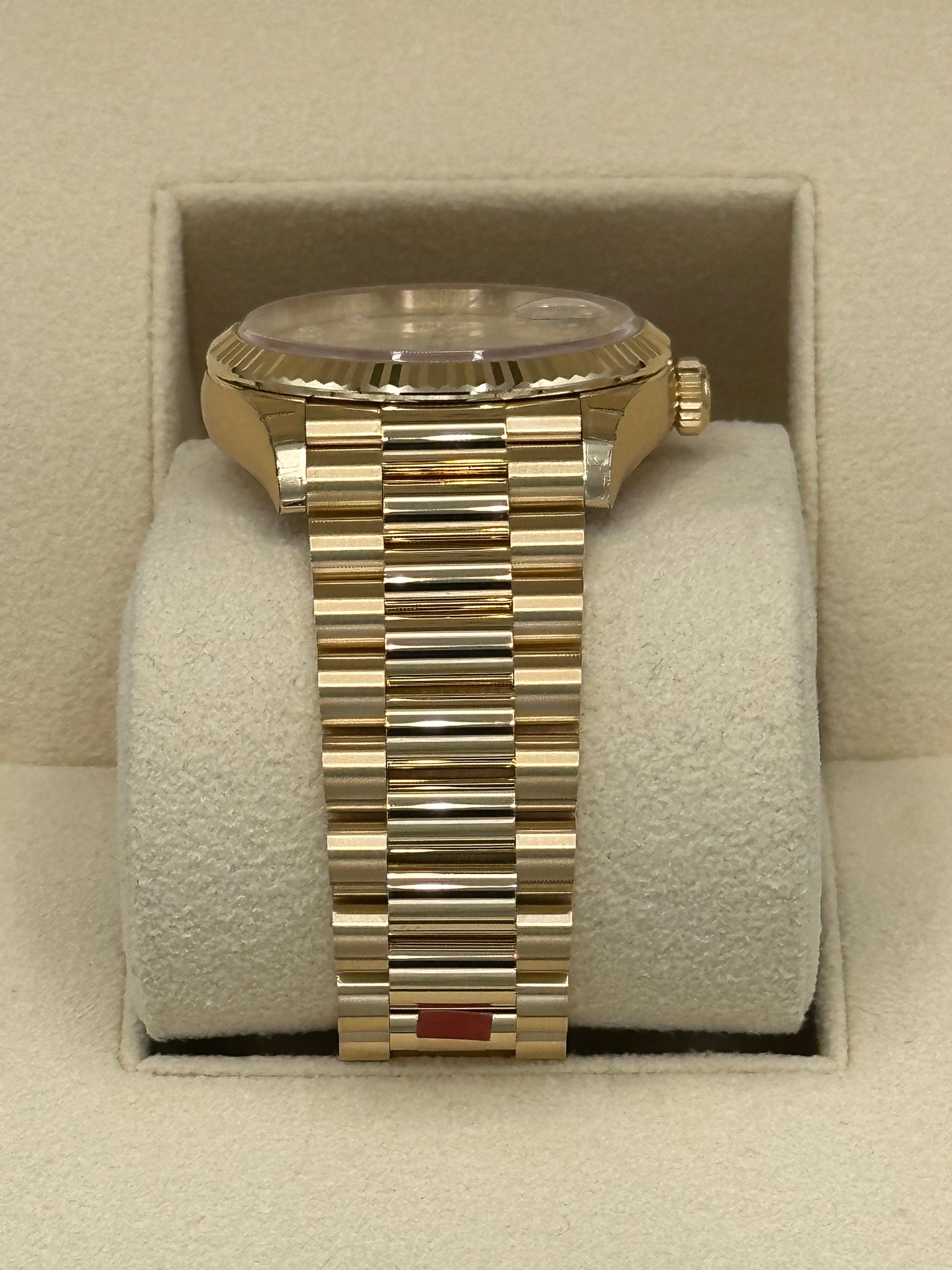 2023 Rolex Day-Date Yellow Gold Champagne Diamond Dial - MyWatchLLC