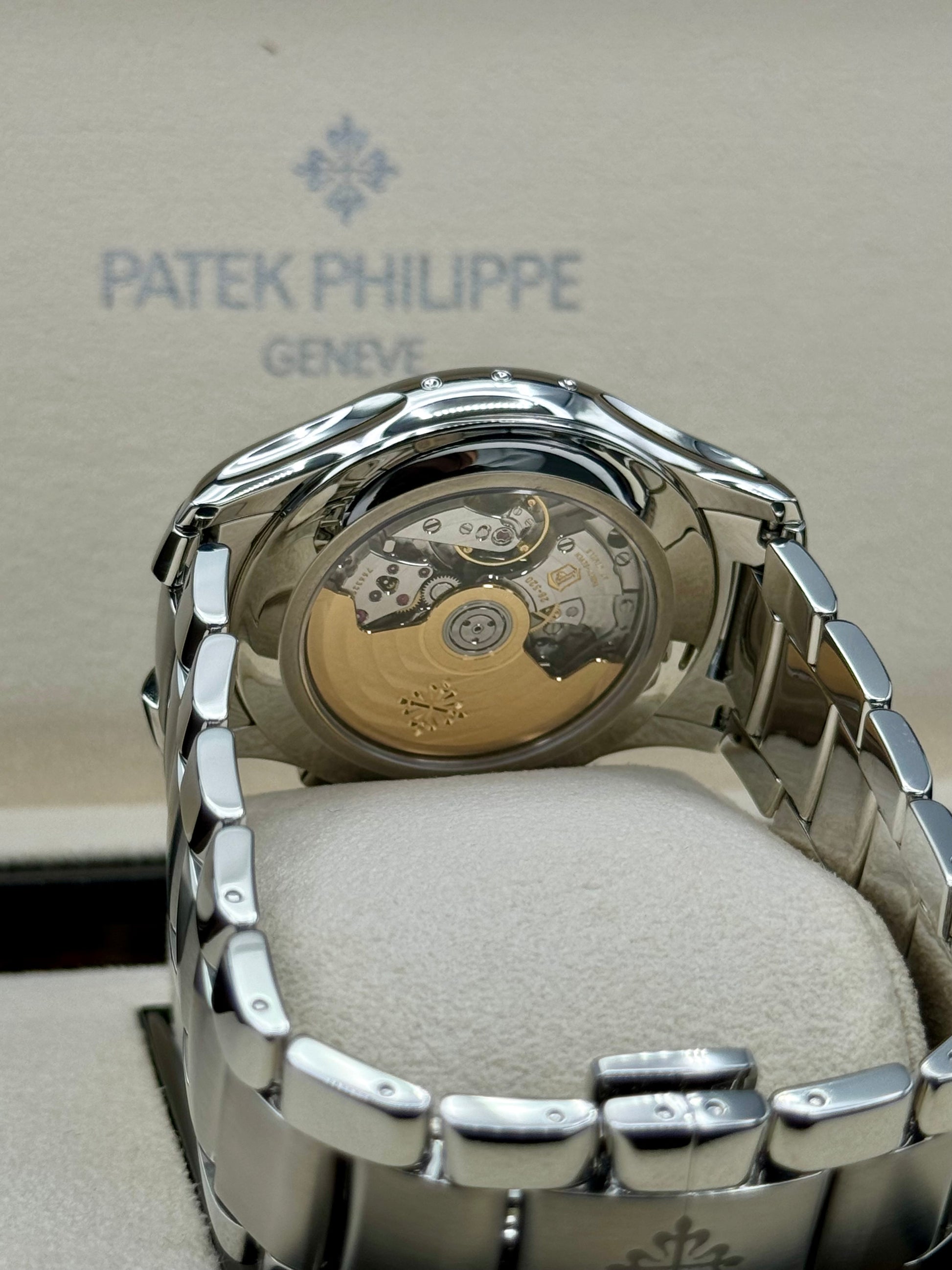 NEW 2024 Patek Philippe 5905/1A Flyback Chronograph Annual Calendar Olive Green Dial - MyWatchLLC