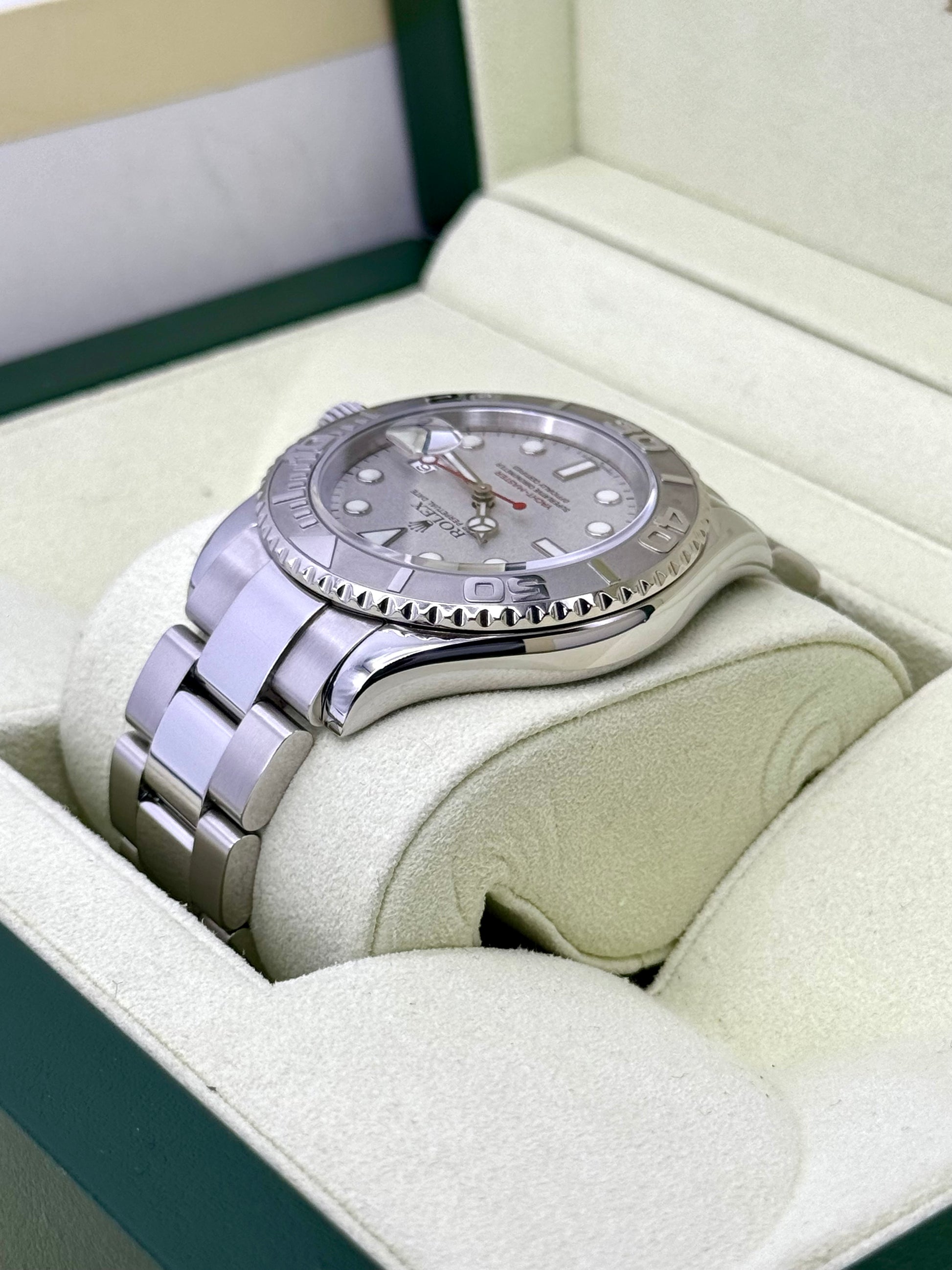 Rolex Yacht-Master 40mm 16622 Platinum Bezel and Dial - MyWatchLLC