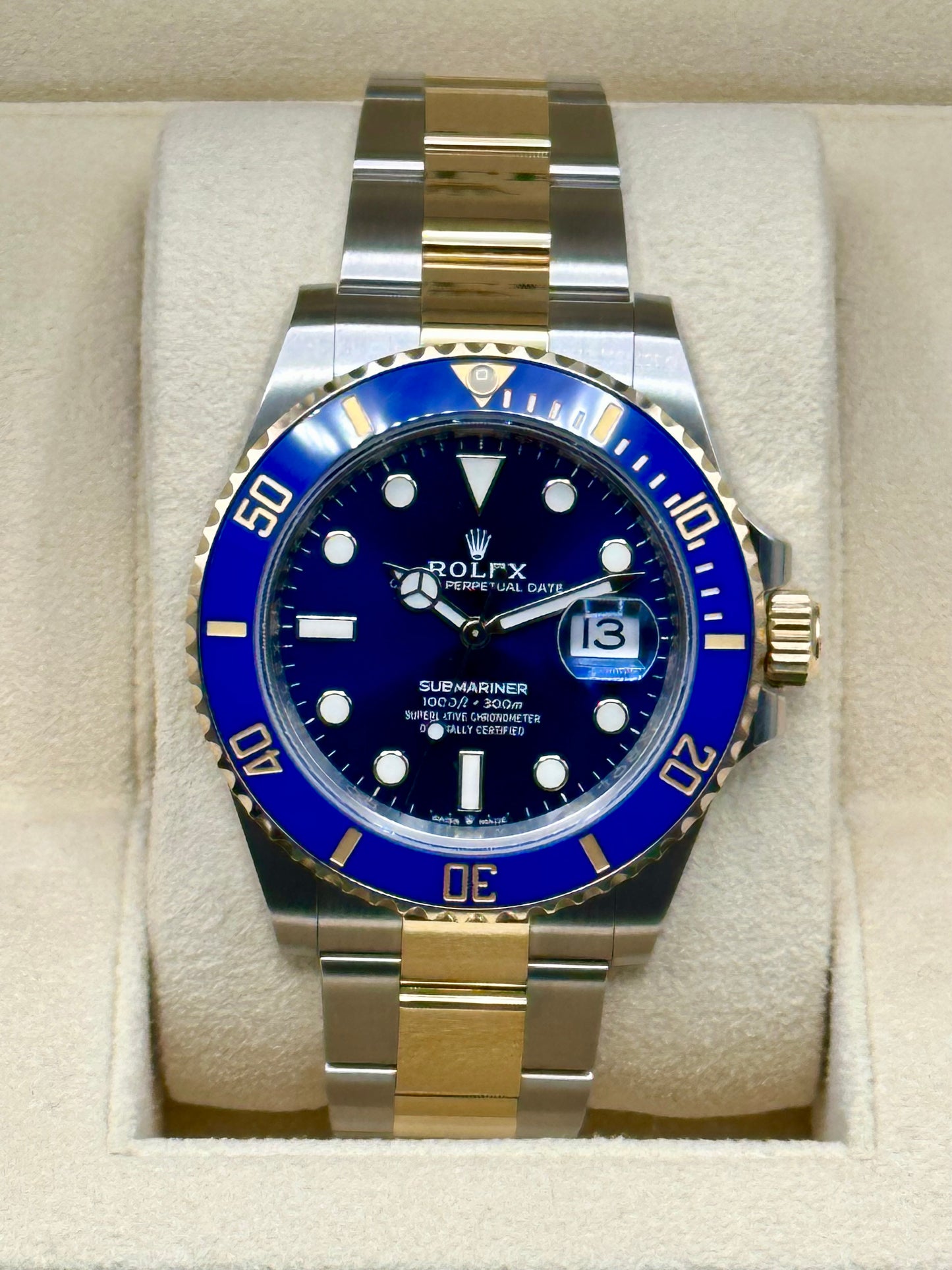 NEW 2023 Rolex Submariner "Bluesy" 126613LB Two-Tone Blue Dial - MyWatchLLC