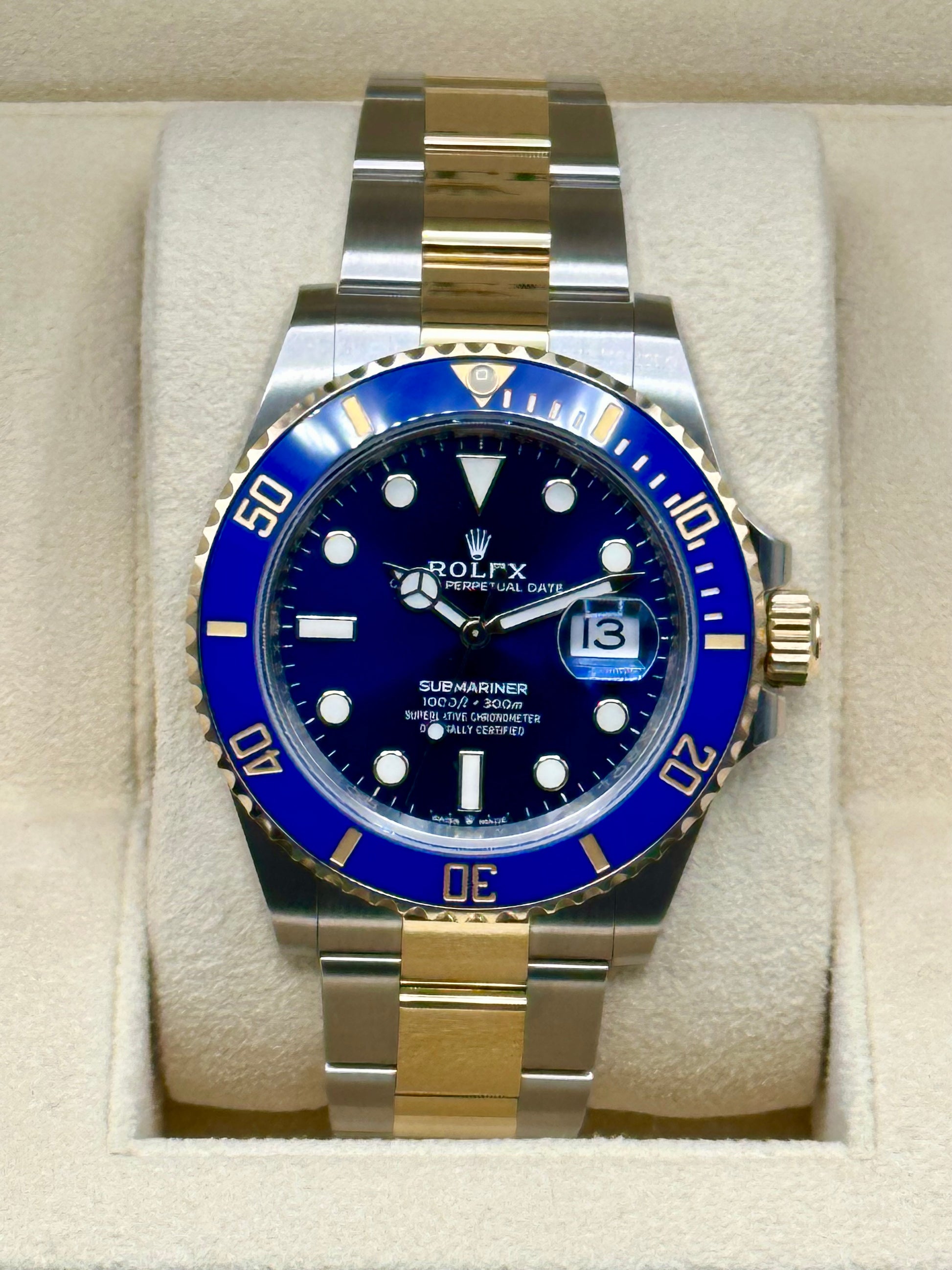 NEW 2023 Rolex Submariner "Bluesy" 126613LB Two-Tone Blue Dial - MyWatchLLC