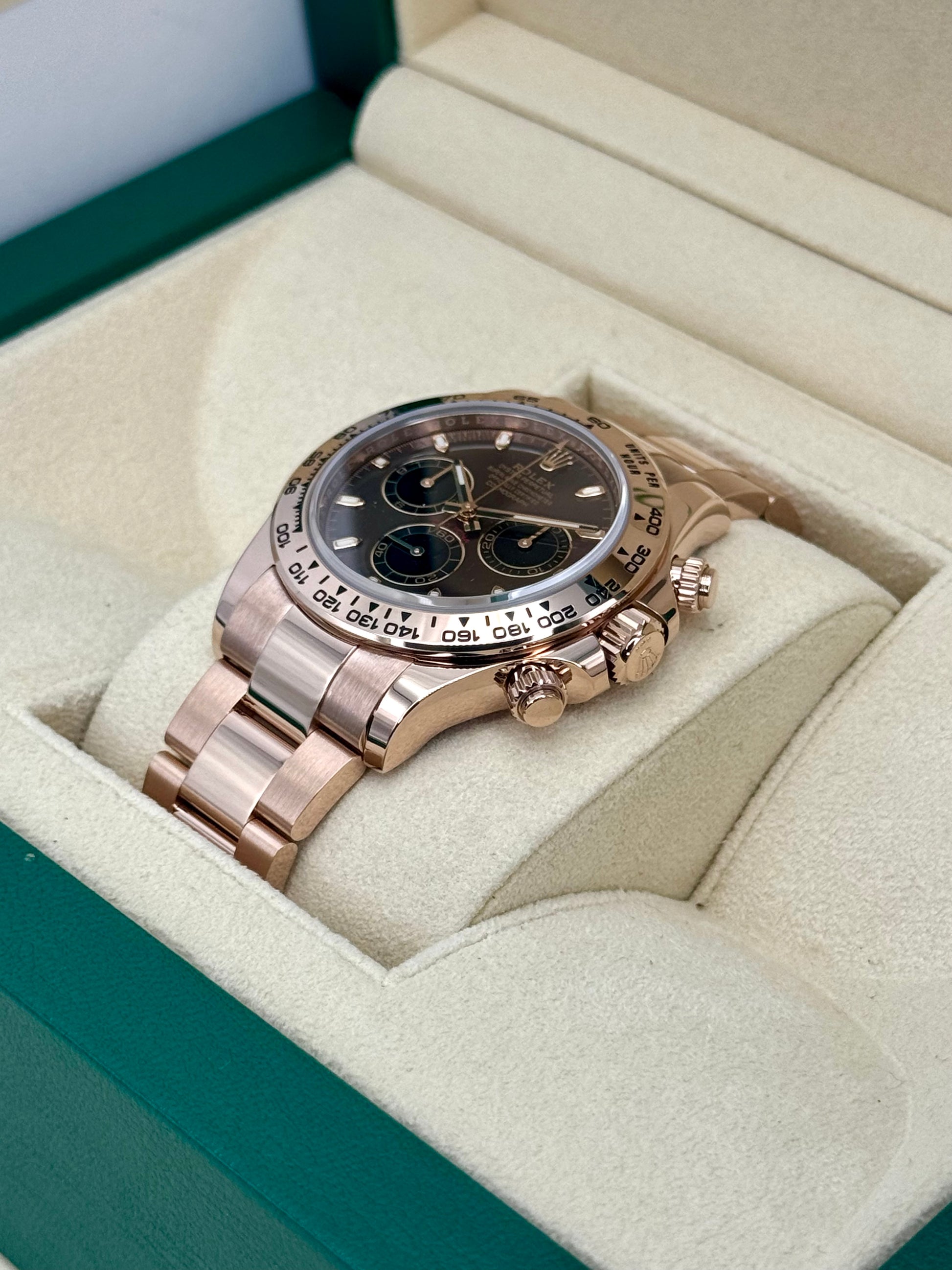 2022 Rolex Daytona 40mm 116505 Rose Gold Chocolate Dial - MyWatchLLC