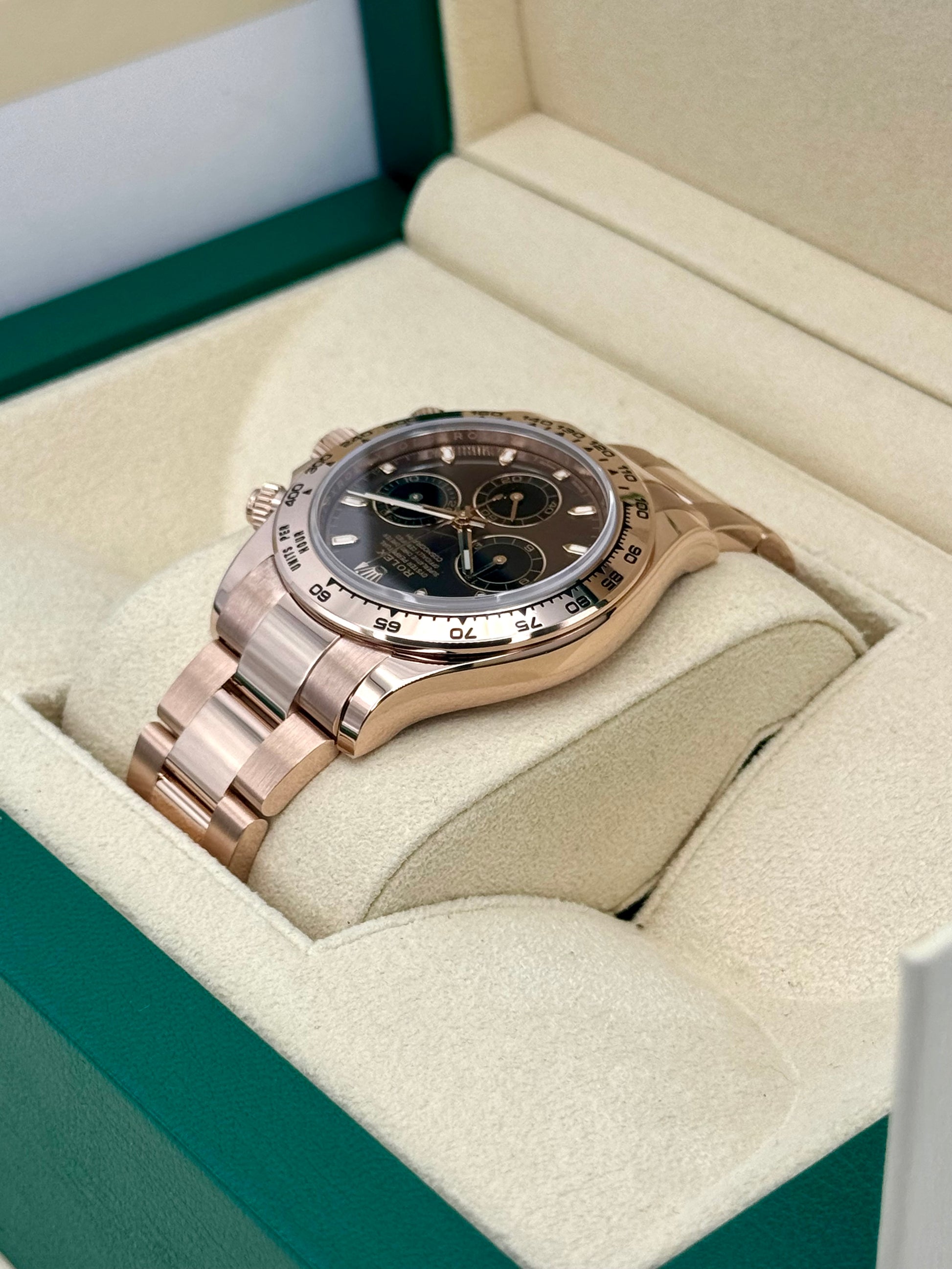 2022 Rolex Daytona 40mm 116505 Rose Gold Chocolate Dial - MyWatchLLC