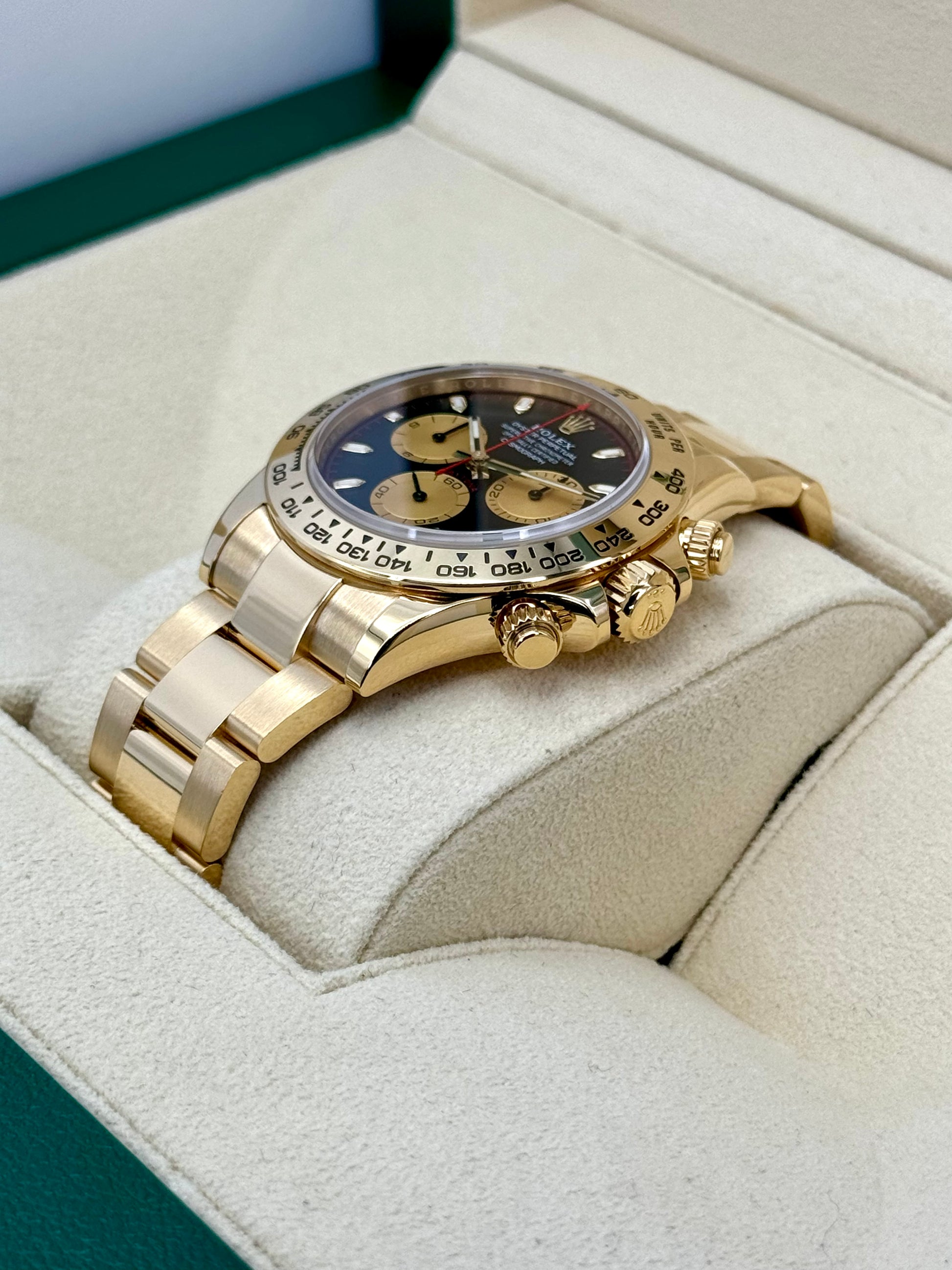 2023 Rolex Daytona "Paul Newman" 40mm 116508 Yellow Gold Black Dial - MyWatchLLC