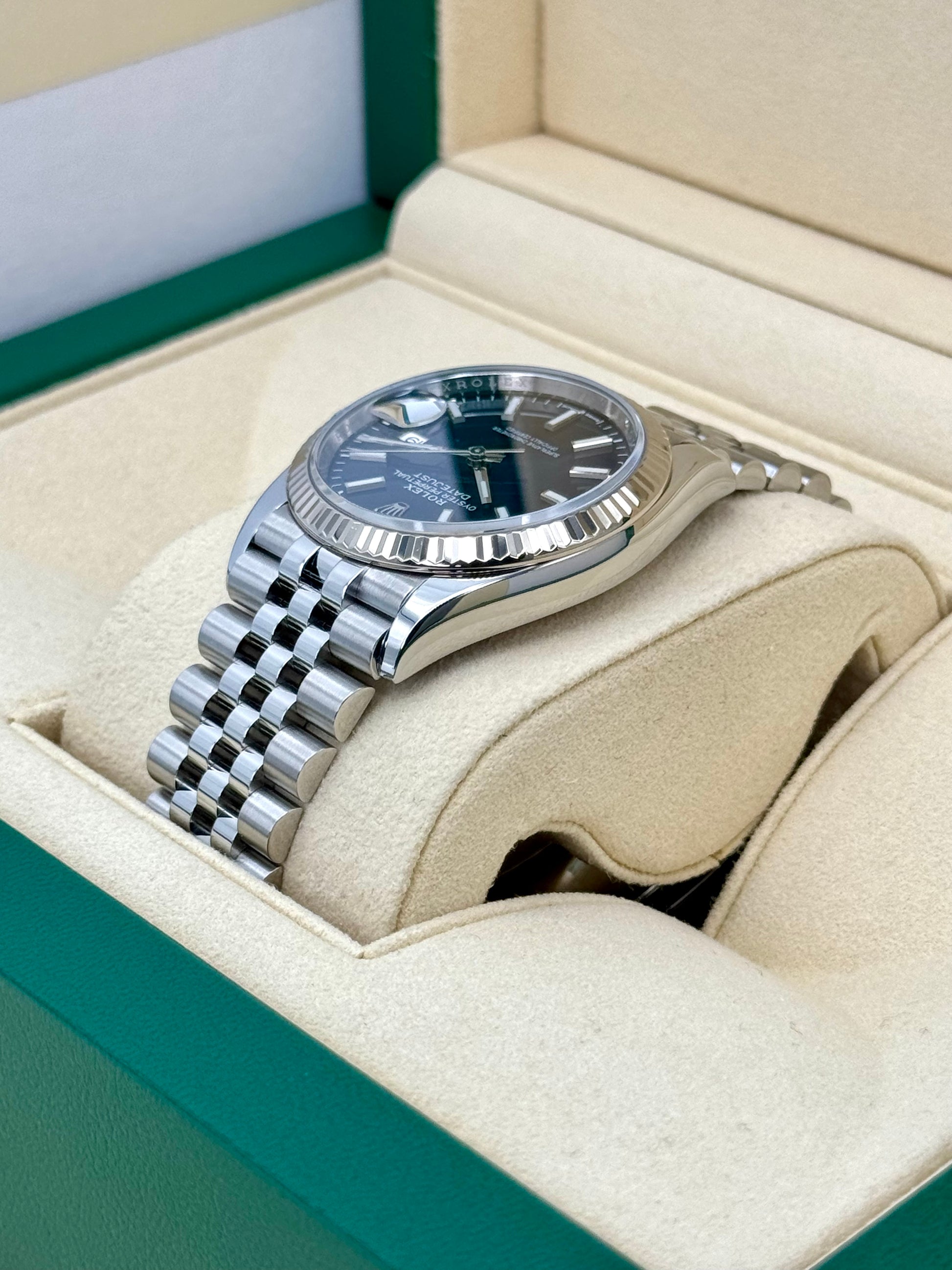 2020 Rolex Datejust 36mm 126234 Stainless Steel Jubilee Blue Dial - MyWatchLLC