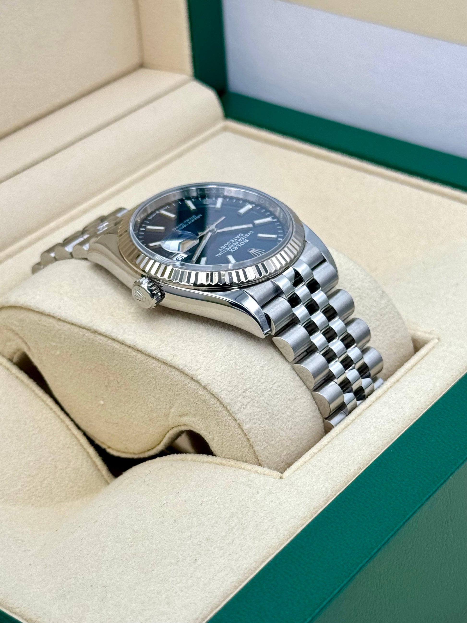 2020 Rolex Datejust 36mm 126234 Stainless Steel Jubilee Blue Dial - MyWatchLLC