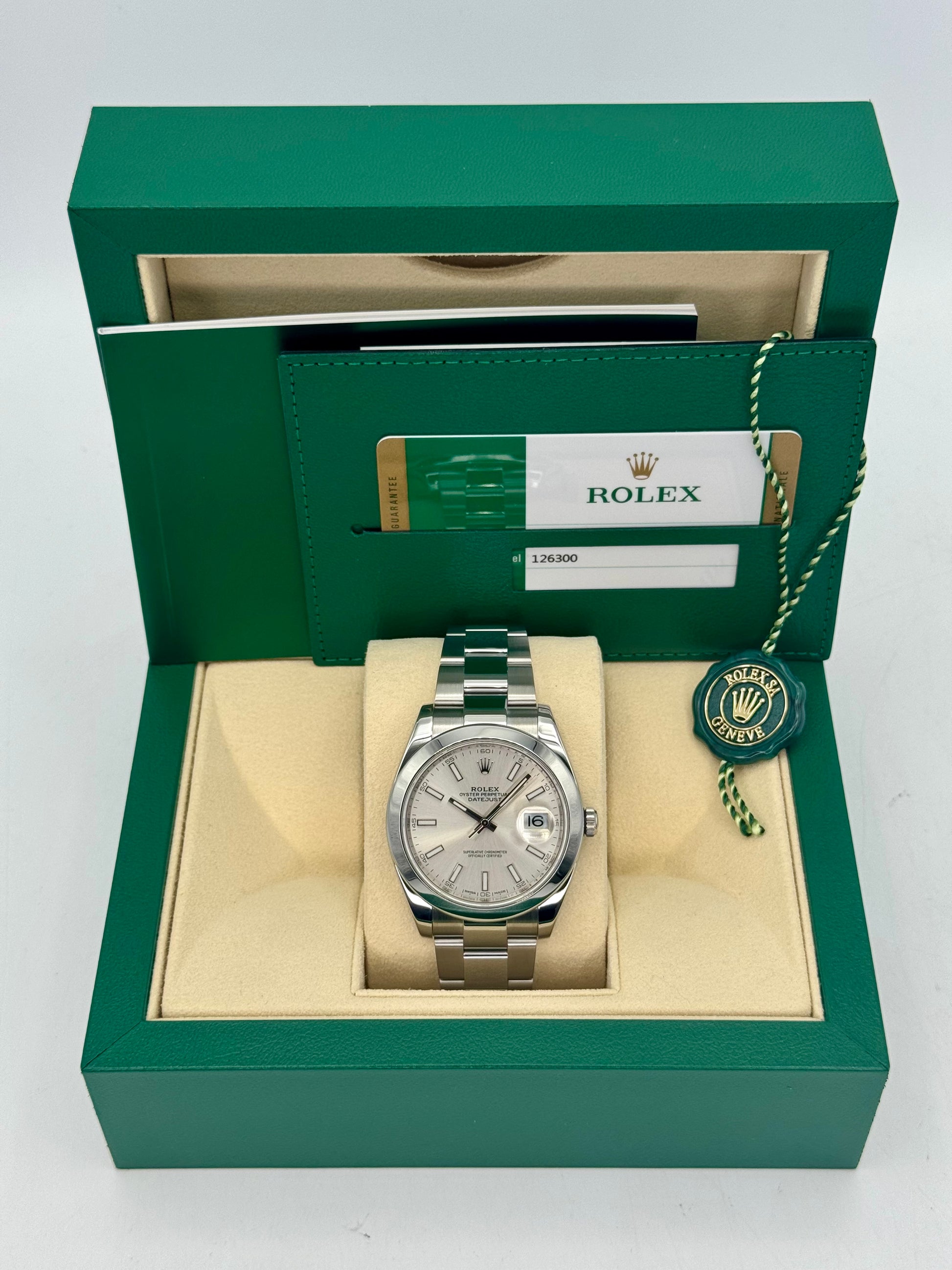 2018 Rolex Datejust 41mm 126300 Stainless Steel Oyster Silver Dial - MyWatchLLC