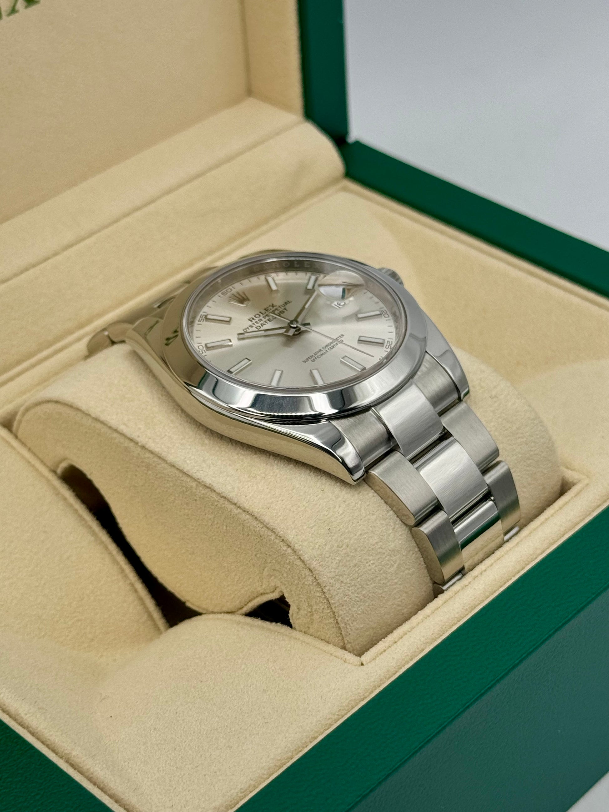 2018 Rolex Datejust 41mm 126300 Stainless Steel Oyster Silver Dial - MyWatchLLC