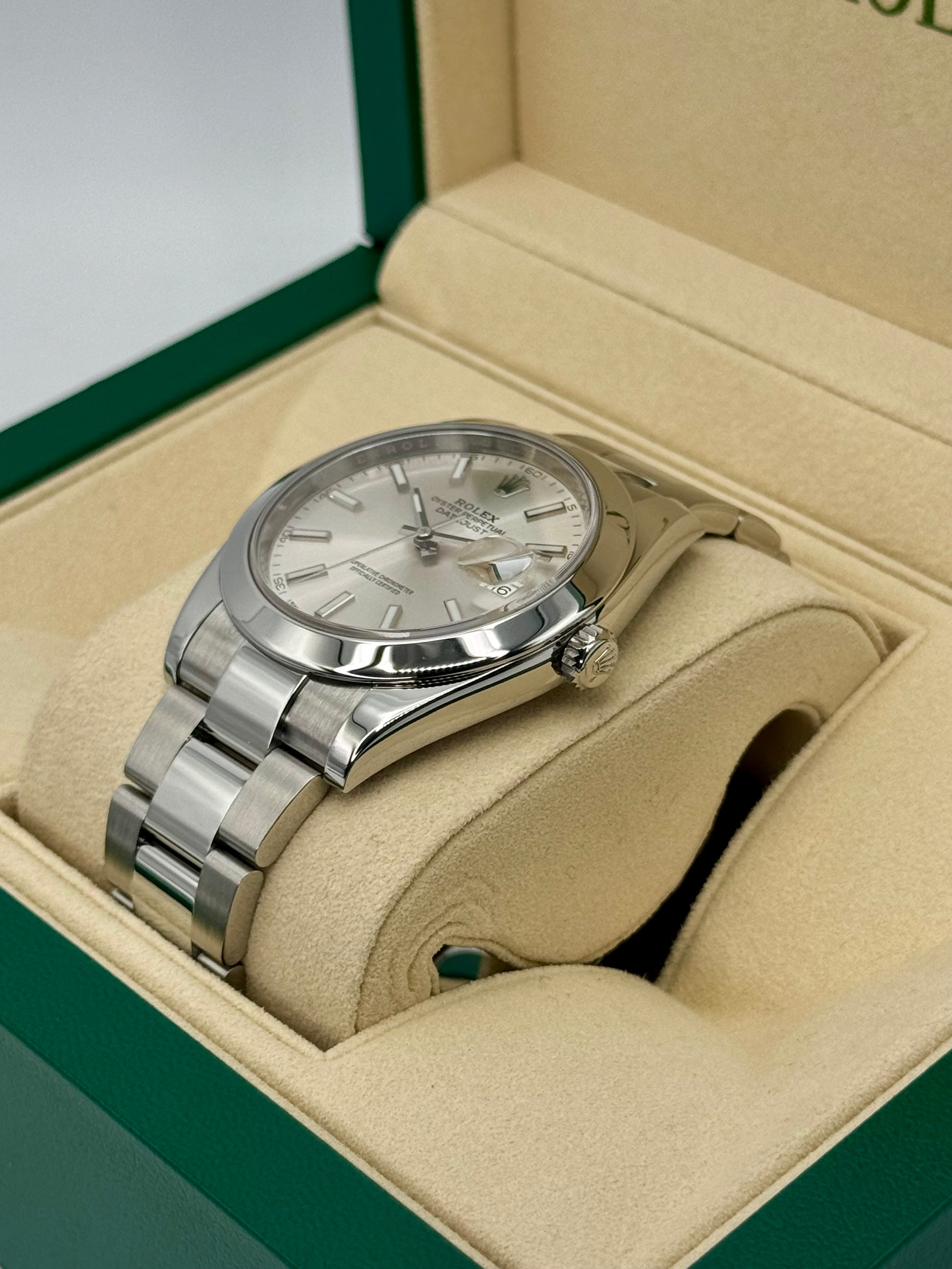 2018 Rolex Datejust 41mm 126300 Stainless Steel Oyster Silver Dial - MyWatchLLC