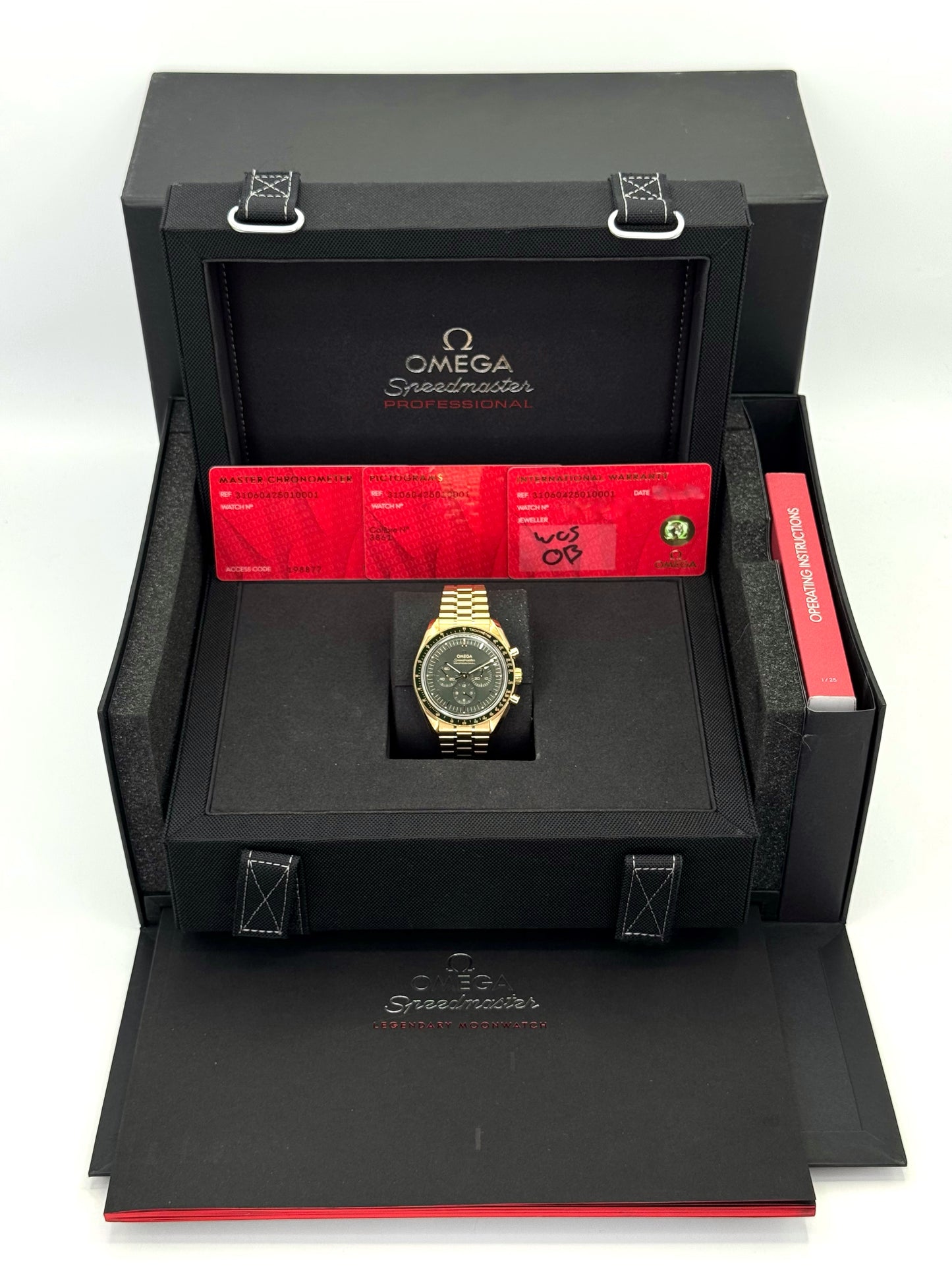2023 Omega Speedmaster Moonwatch Pro 42mm 31060425010001 Green Dial