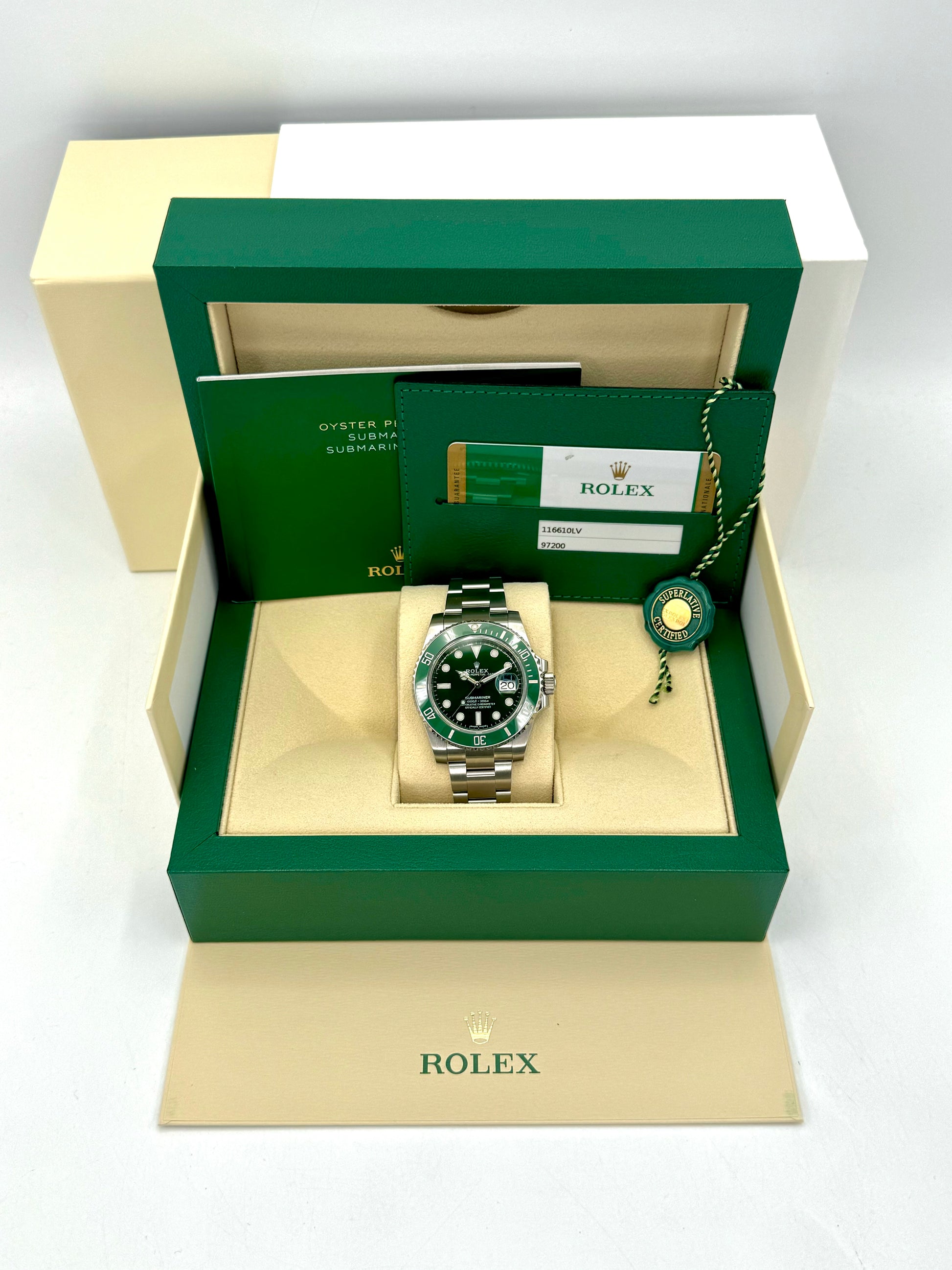 2019 Rolex Submariner "Hulk" 40mm 116610LV Green Dial - MyWatchLLC