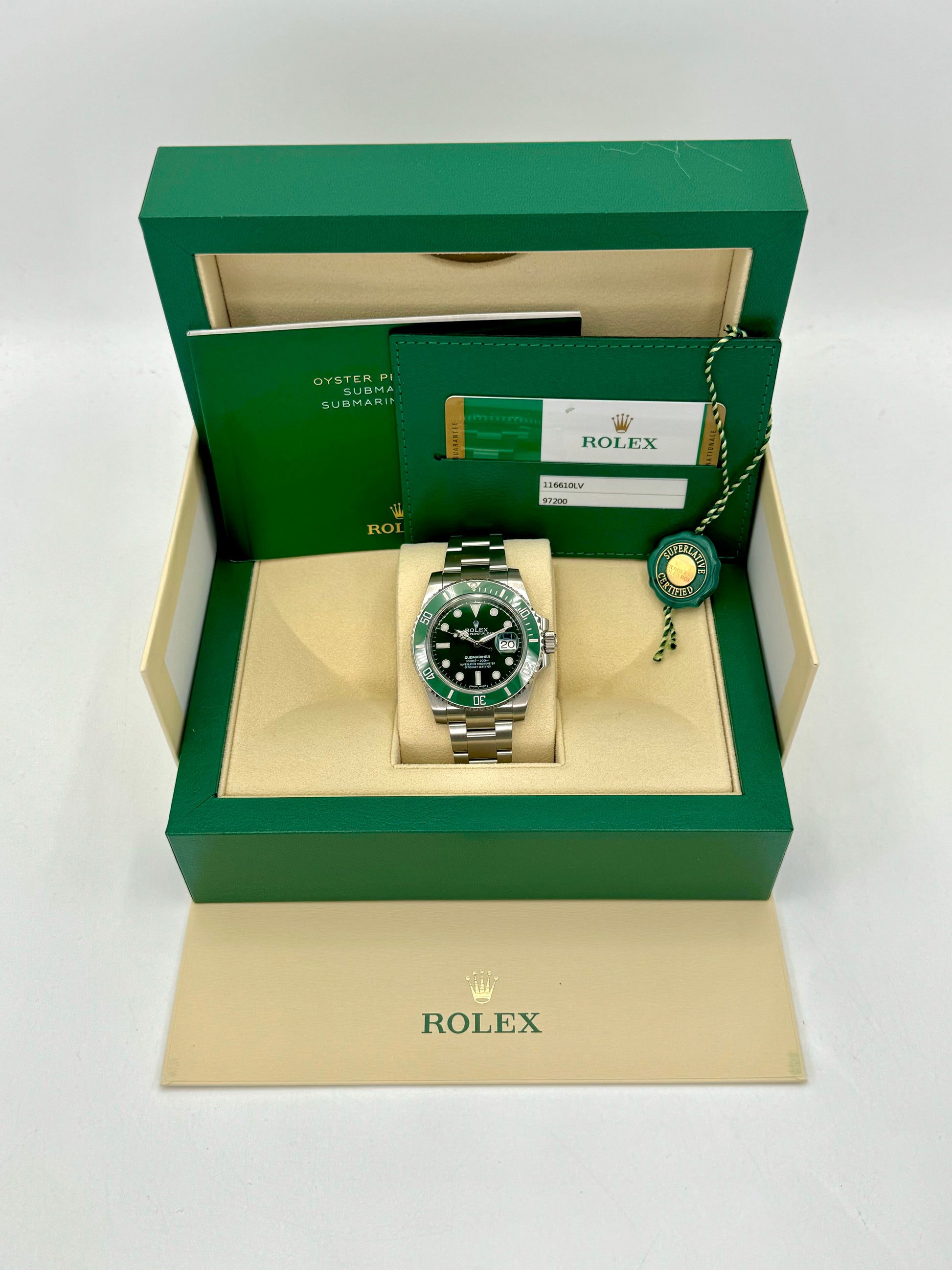 2019 Rolex Submariner "Hulk" 40mm 116610LV Green Dial - MyWatchLLC