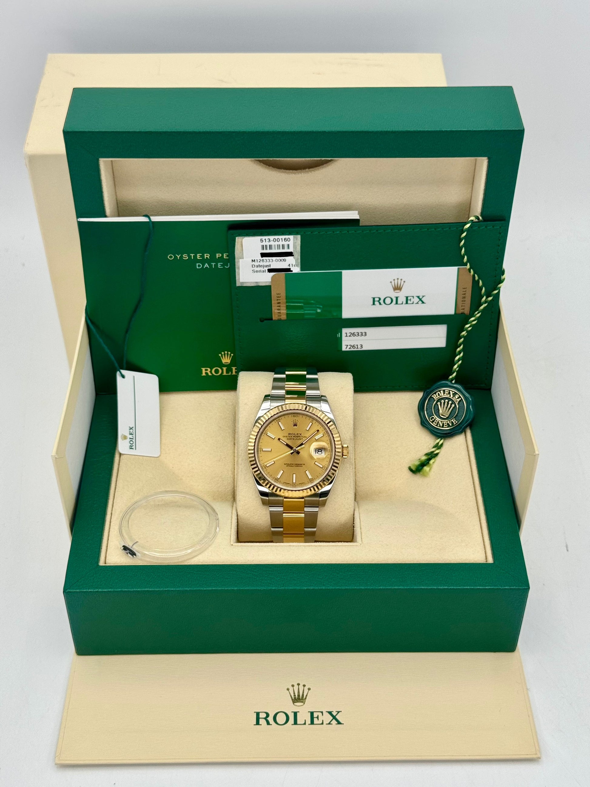 2017 Rolex Datejust 41mm 126333 Two-Tone Oyster Champagne Dial - MyWatchLLC