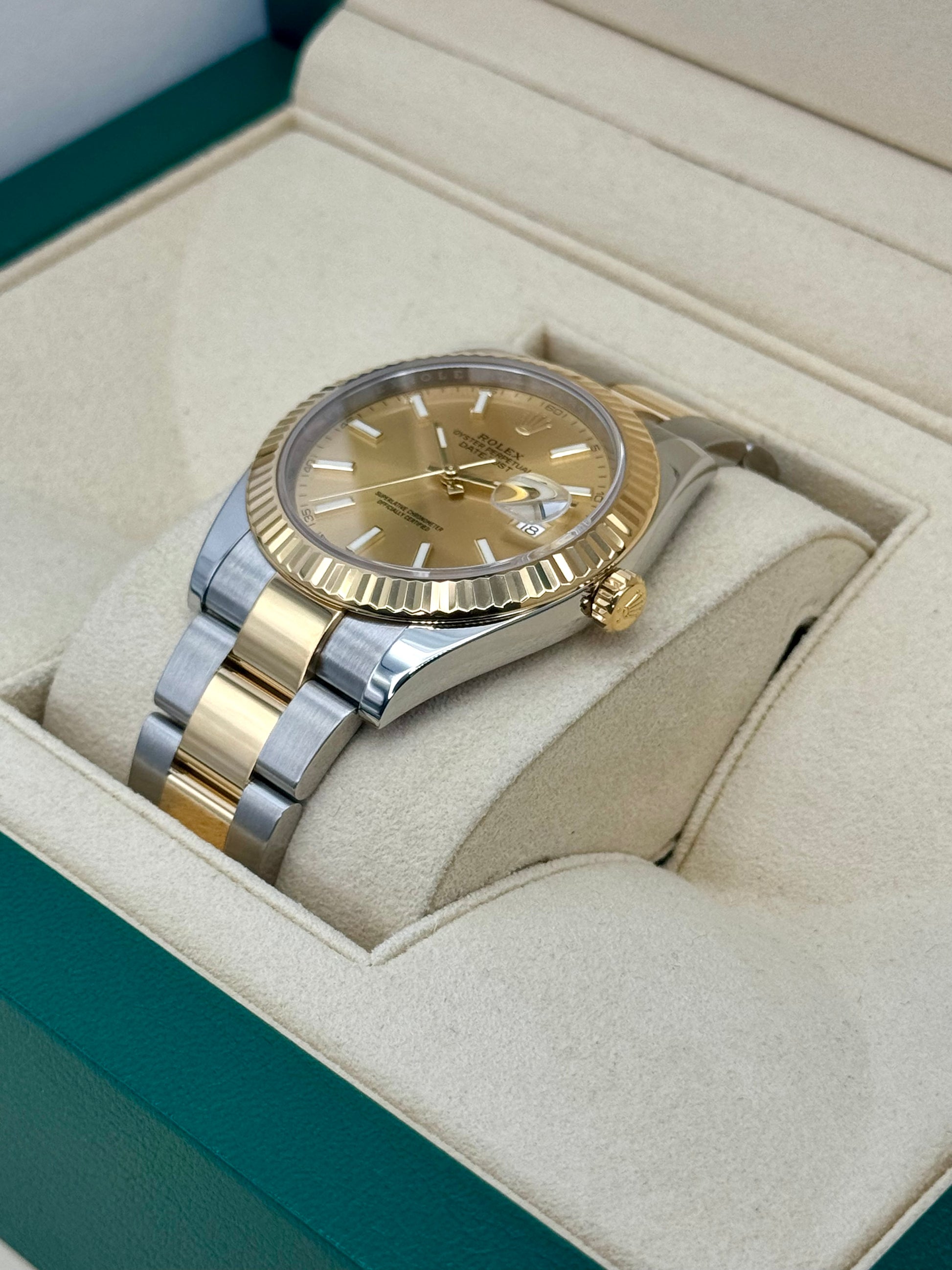 2017 Rolex Datejust 41mm 126333 Two-Tone Oyster Champagne Dial - MyWatchLLC