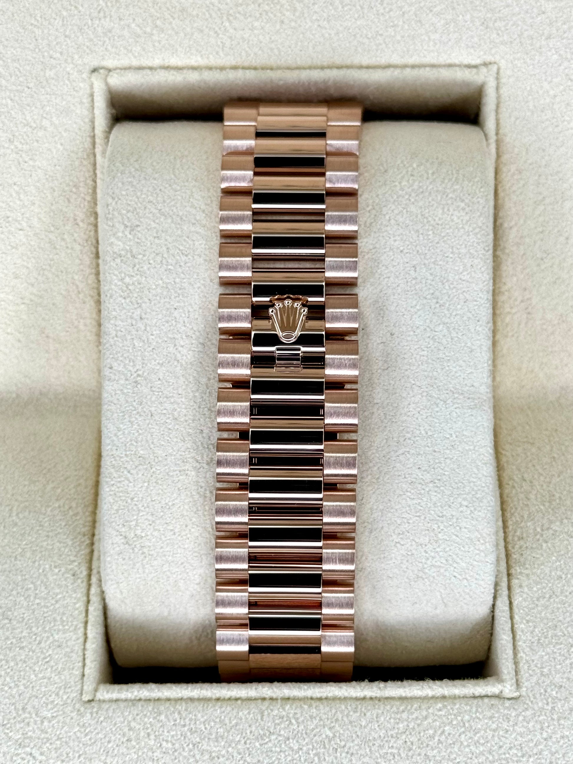 2023 Rolex Day-Date 40mm 228235 Presidential Rose Gold Chocolate Dial - MyWatchLLC