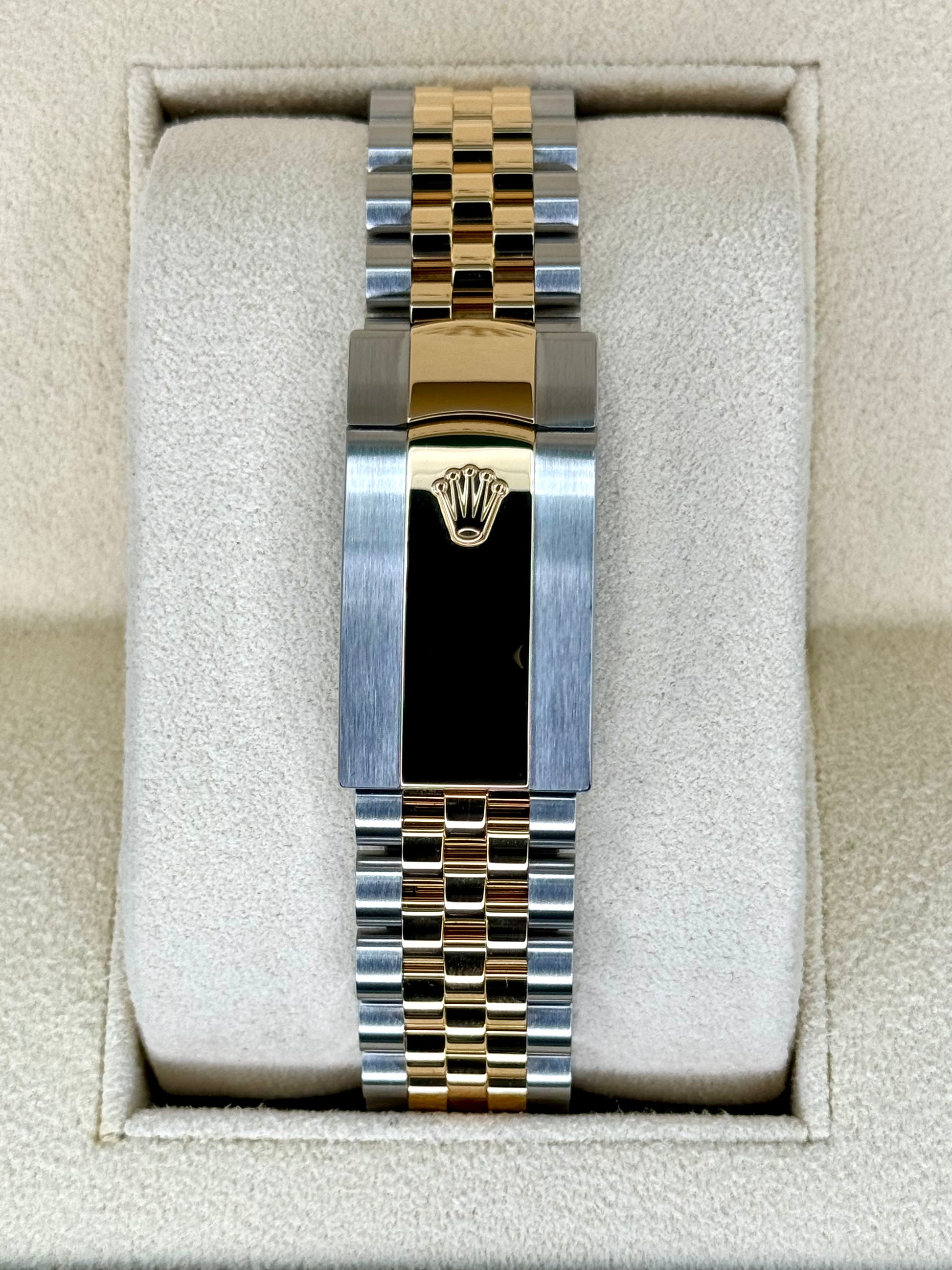 2023 Rolex Datejust 41mm 126333 Two-Tone Jubilee Black Diamond Dial - MyWatchLLC