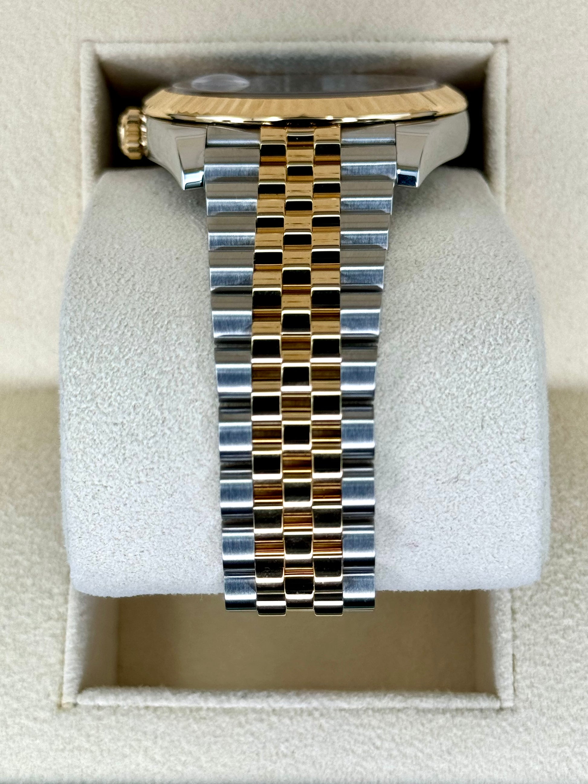 2023 Rolex Datejust 41mm 126333 Two-Tone Jubilee Black Diamond Dial - MyWatchLLC