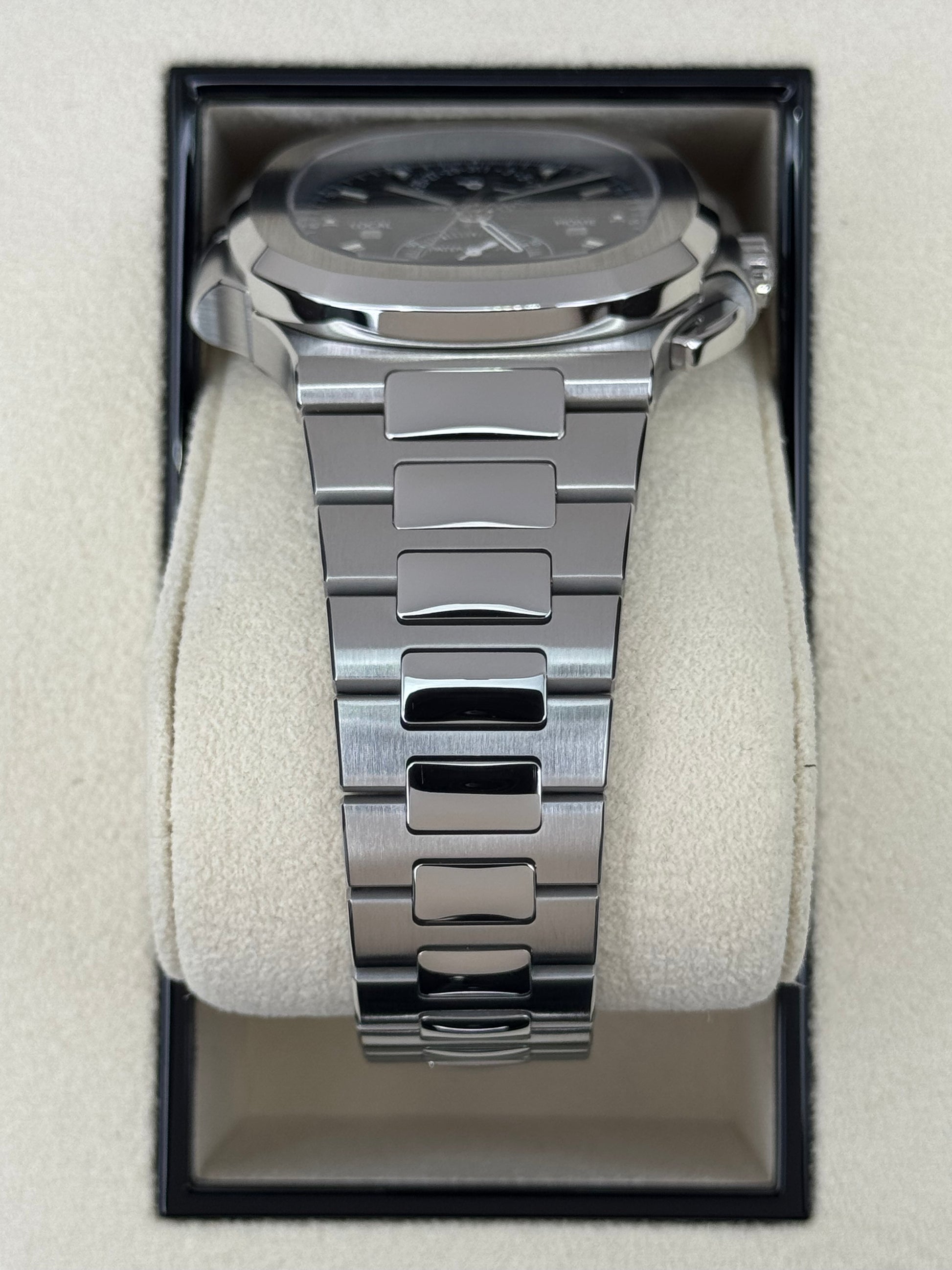 2023 Patek Philippe Nautilus Travel Time Chronograph 40.5mm 5990/1A-011 Black Dial - MyWatchLLC