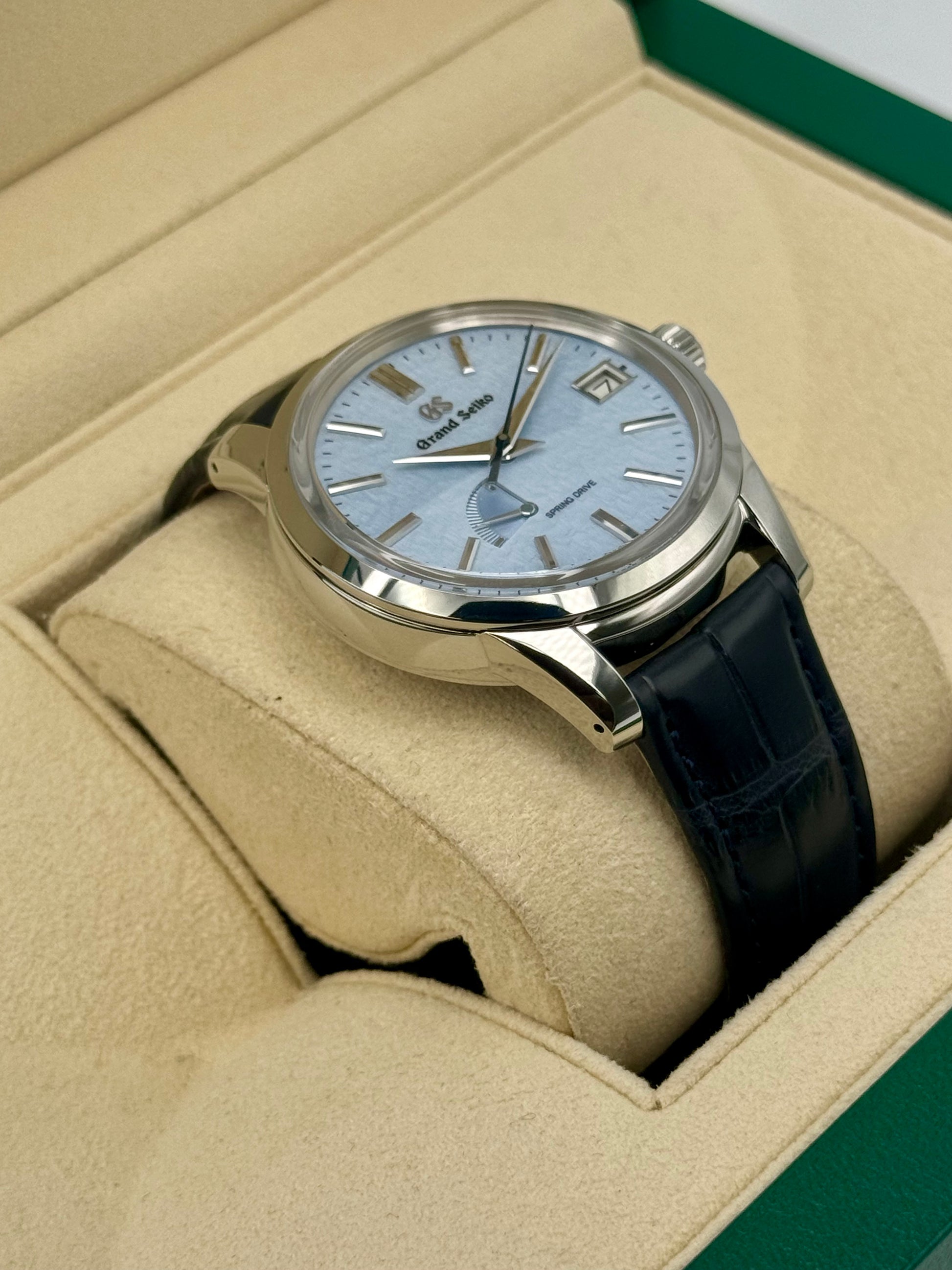 NEW 2024 Grand Seiko Elegance Collection 40.2mm SBGA407G Blue Dial - MyWatchLLC