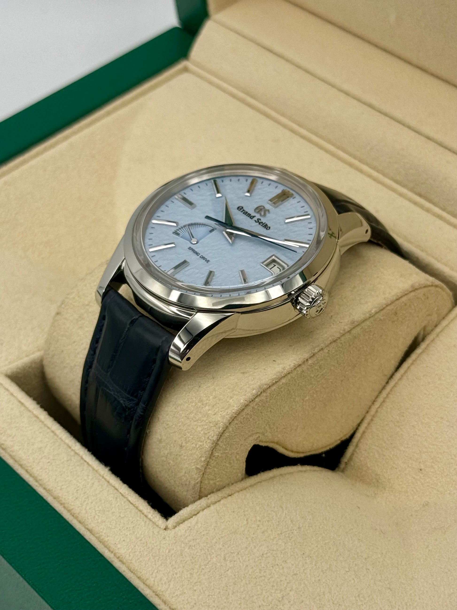 NEW 2024 Grand Seiko Elegance Collection 40.2mm SBGA407G Blue Dial - MyWatchLLC