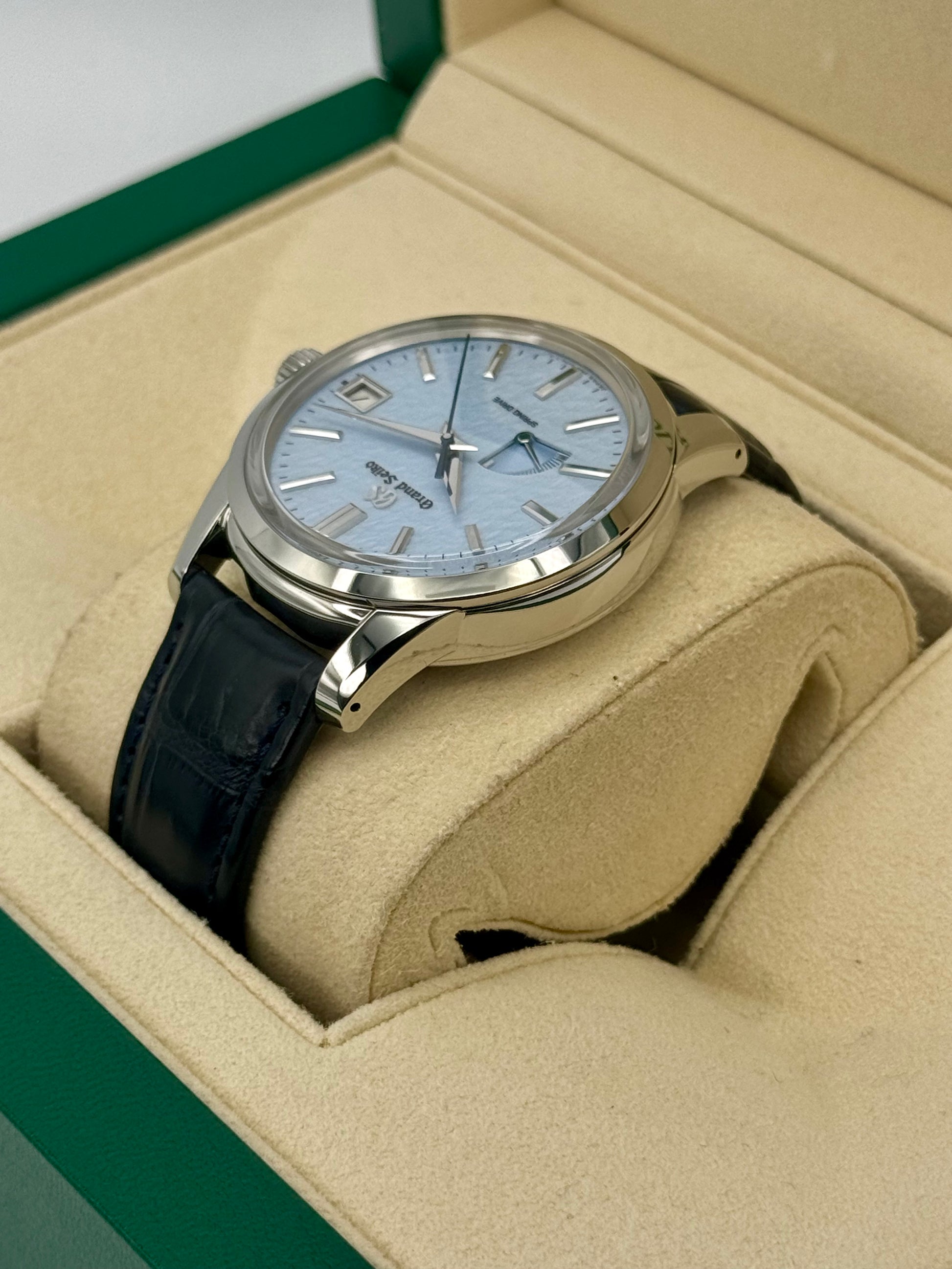 NEW 2024 Grand Seiko Elegance Collection 40.2mm SBGA407G Blue Dial - MyWatchLLC