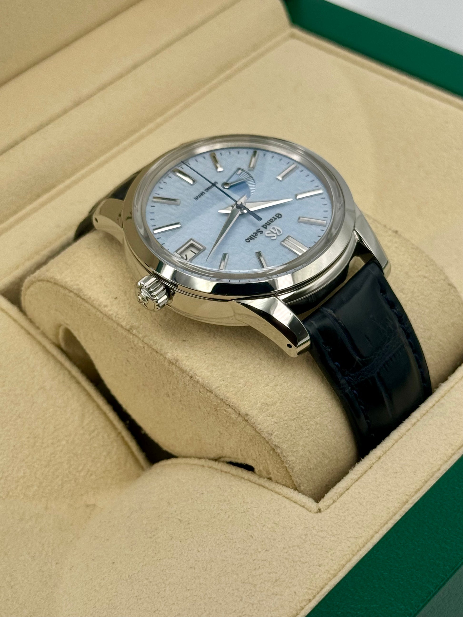 NEW 2024 Grand Seiko Elegance Collection 40.2mm SBGA407G Blue Dial - MyWatchLLC