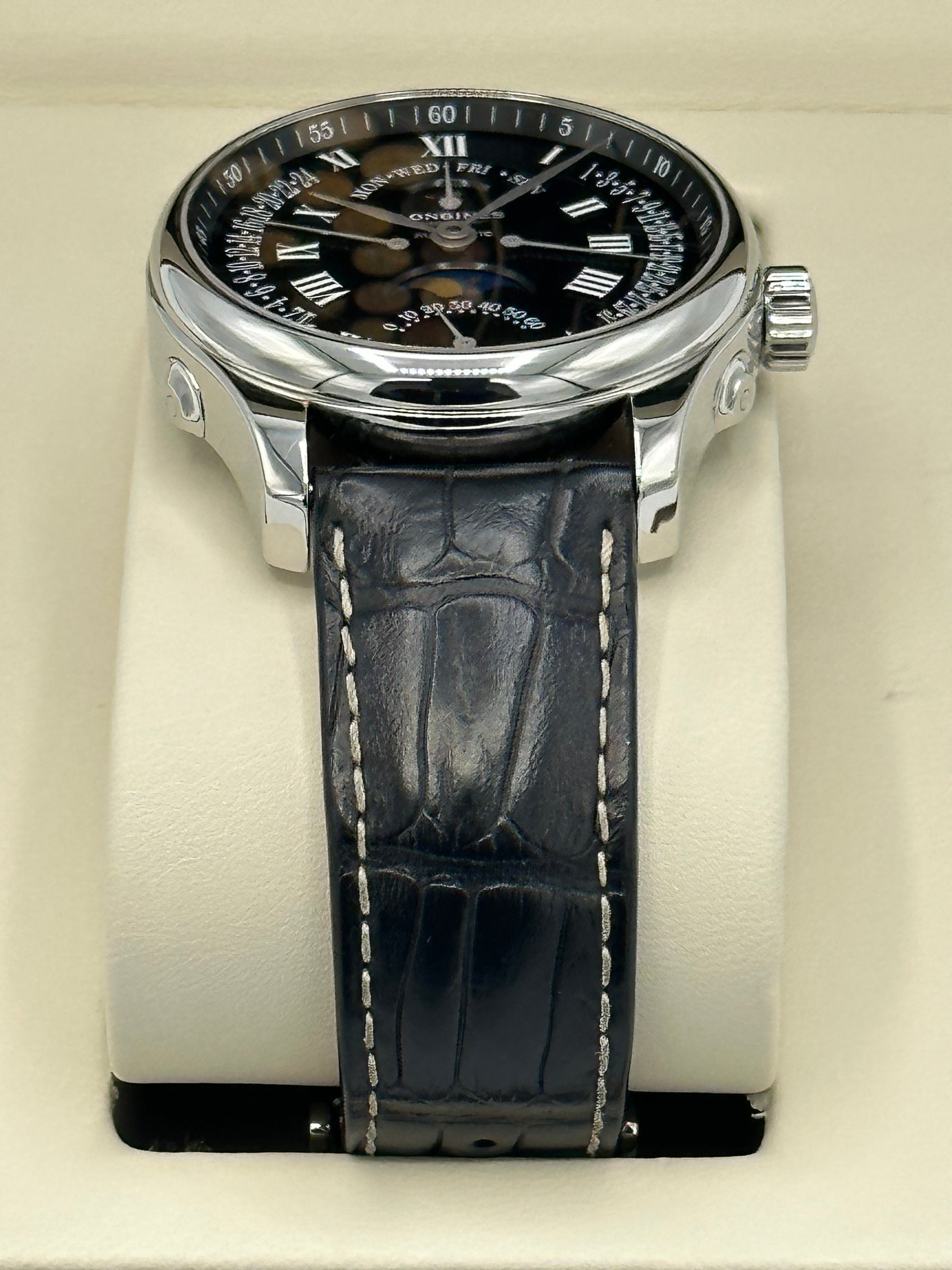 2017 Longines L2.739.4.51.6 Master Moonphase GMT - MyWatchLLC