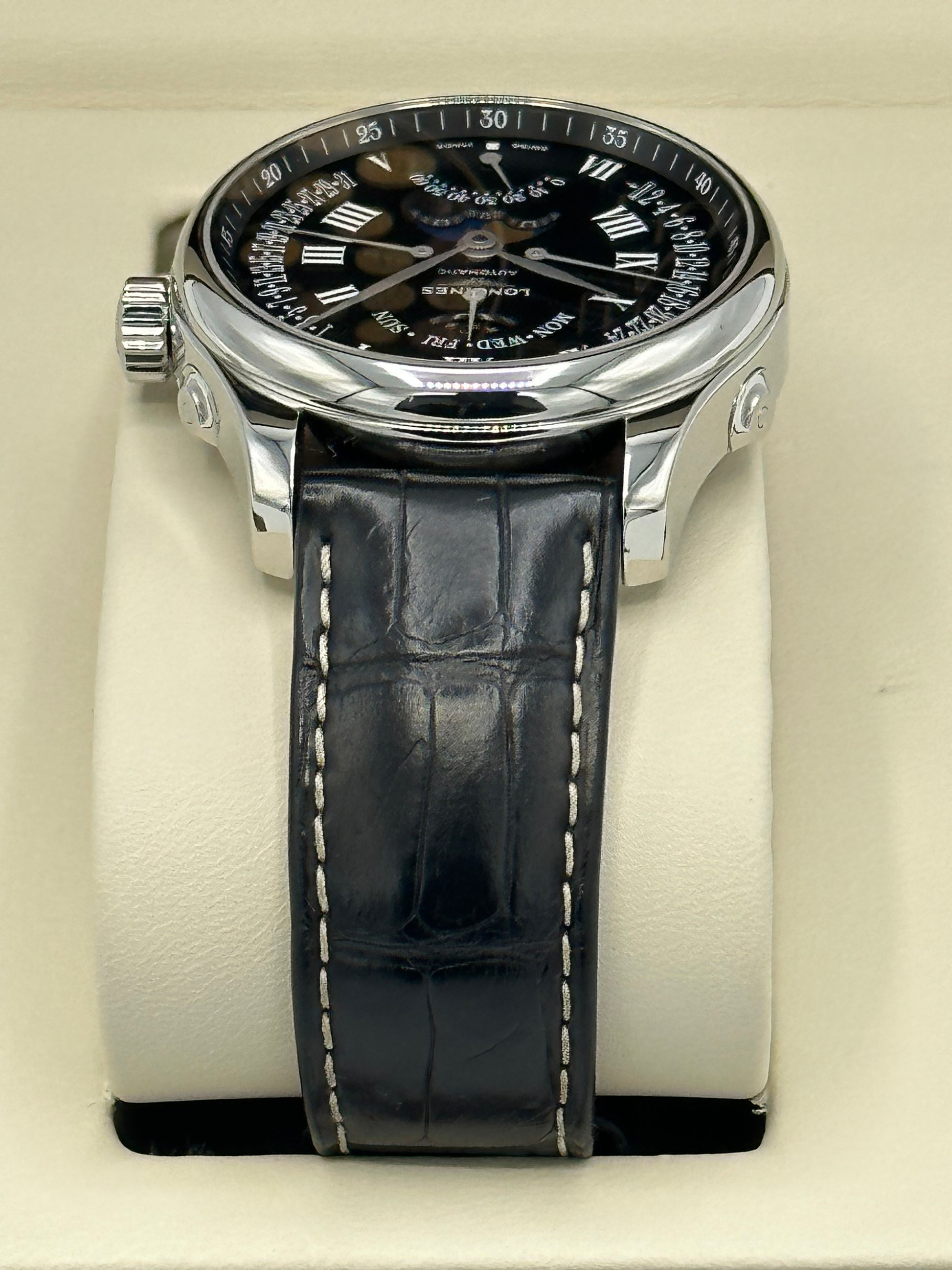 2017 Longines L2.739.4.51.6 Master Moonphase GMT - MyWatchLLC