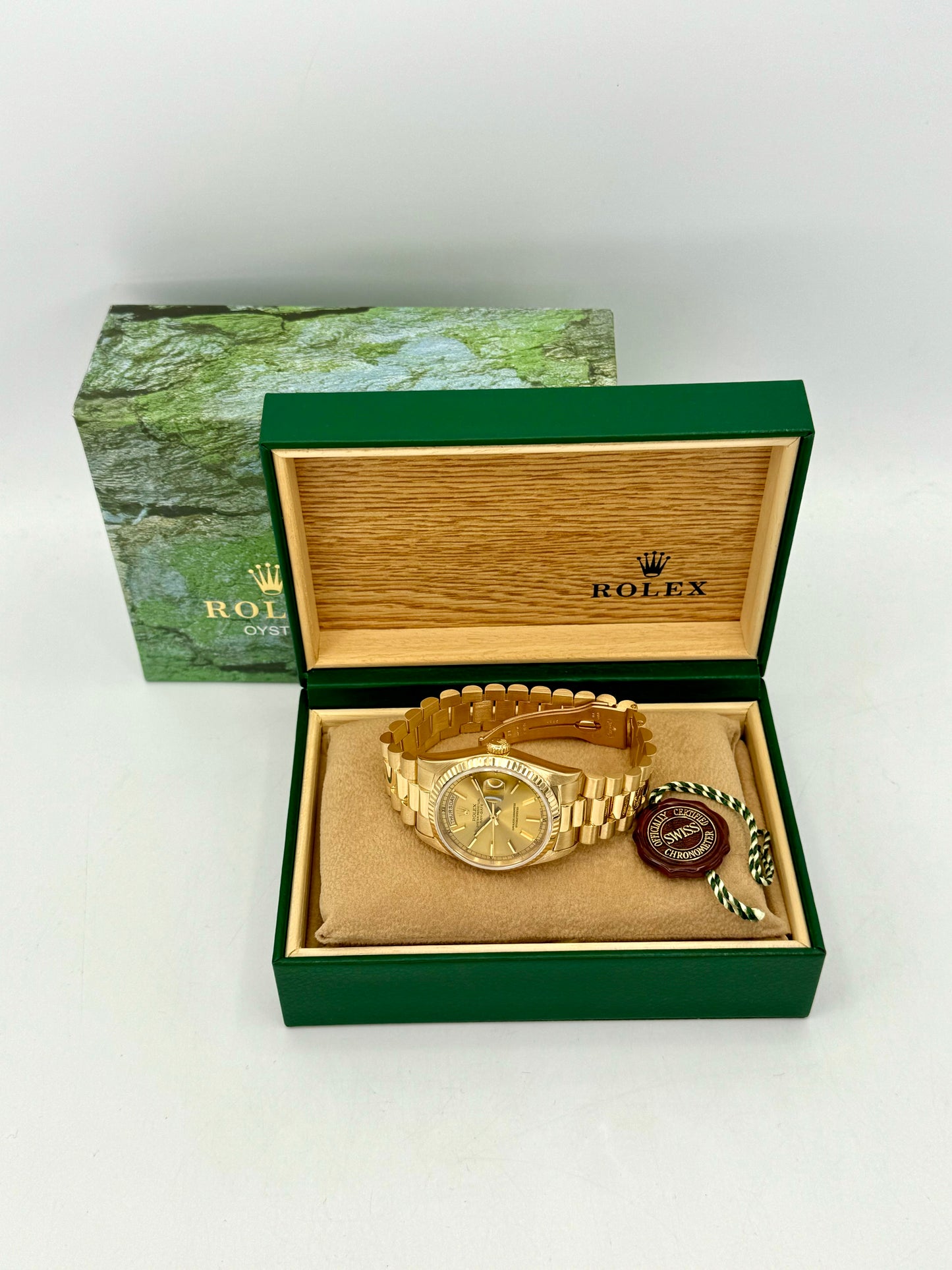 1995 Rolex Day-Date 36mm 18238 Presidential Champagne Dial - MyWatchLLC