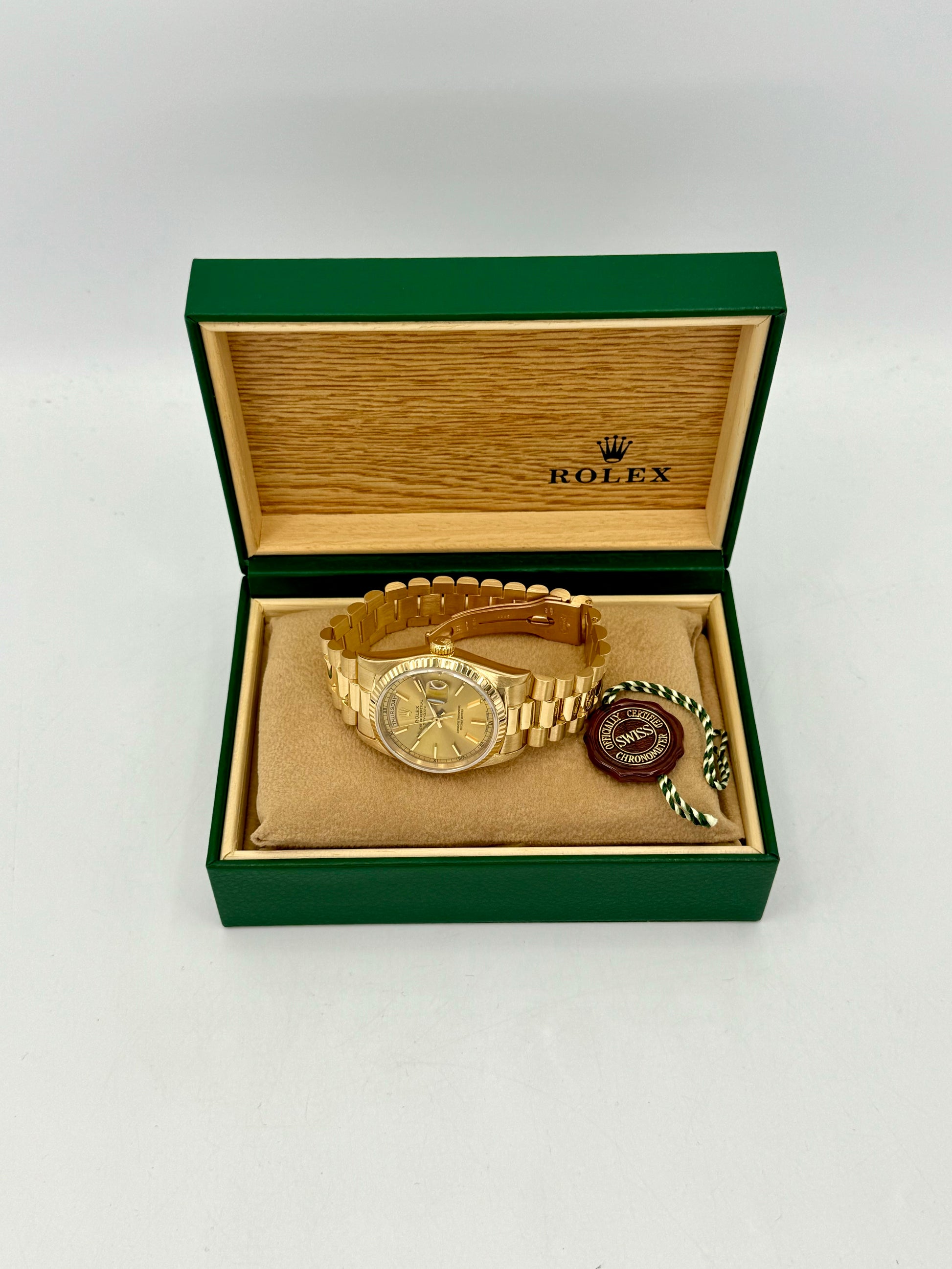 1995 Rolex Day-Date 36mm 18238 Presidential Champagne Dial - MyWatchLLC