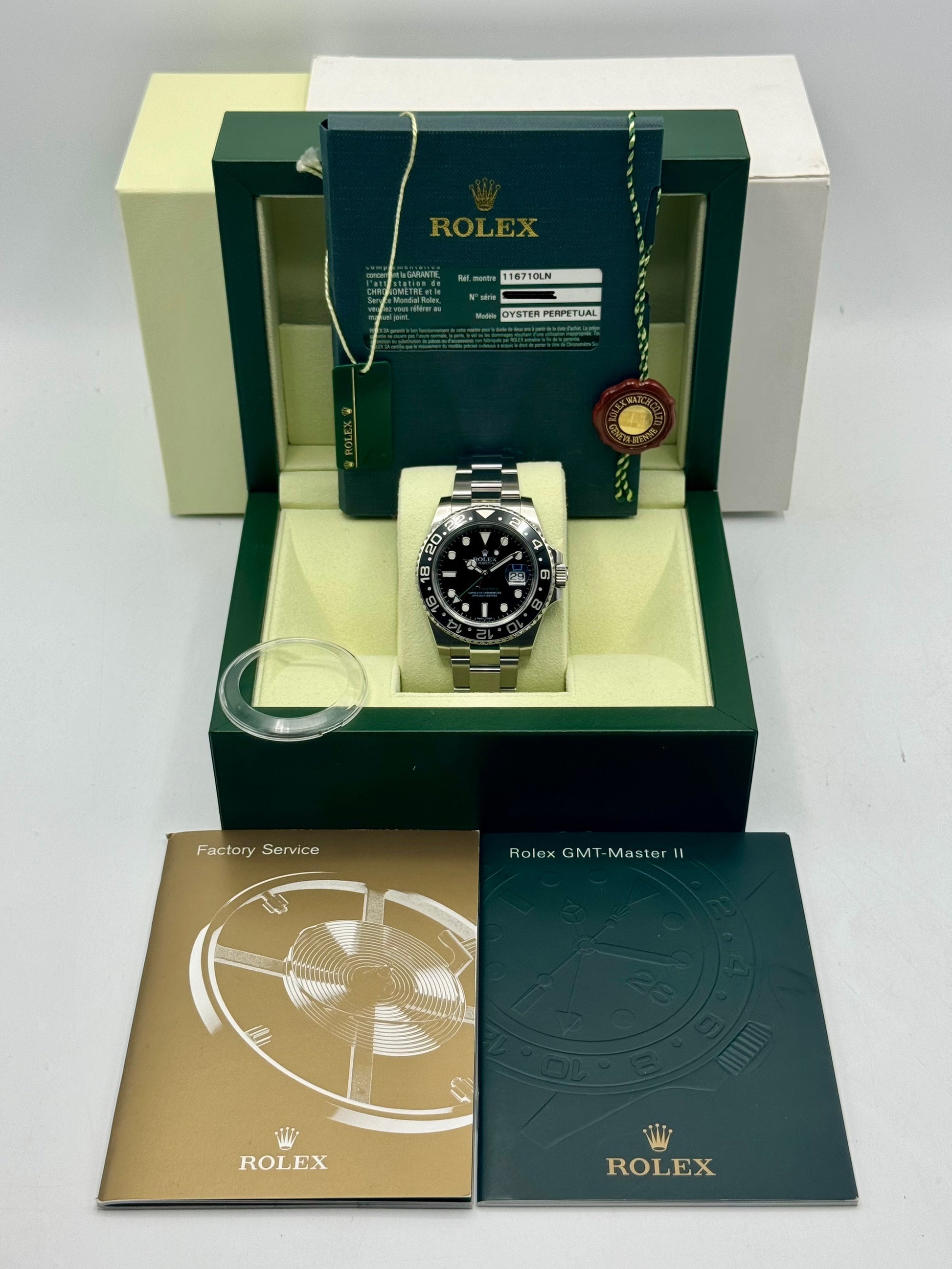 2013 Rolex GMT-Master II 40mm 116710LN Stainless Steel Black Dial - MyWatchLLC