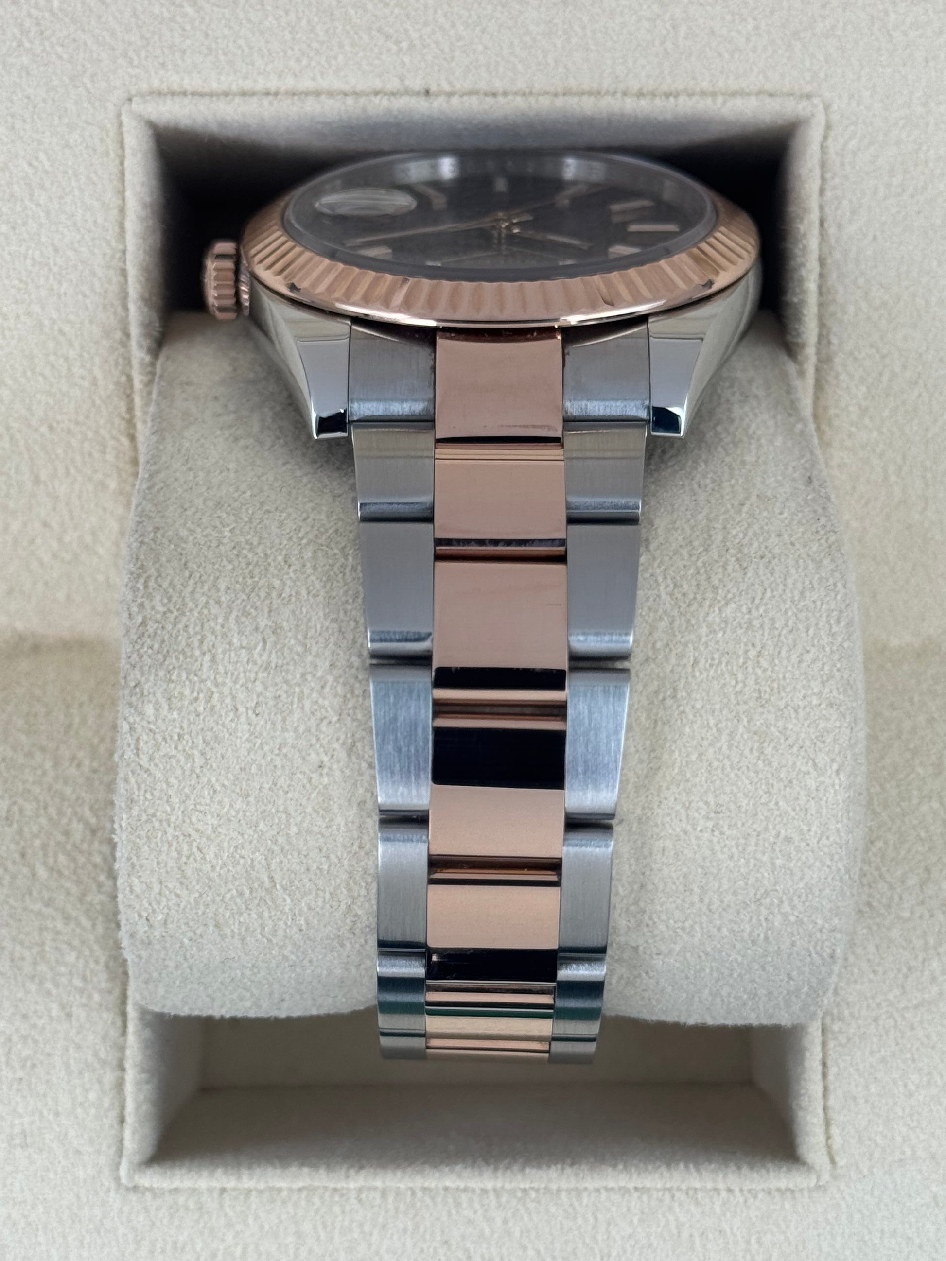 2017 Rolex Datejust 41mm 126331 Two-Tone Rose Gold Chocolate Dial - MyWatchLLC