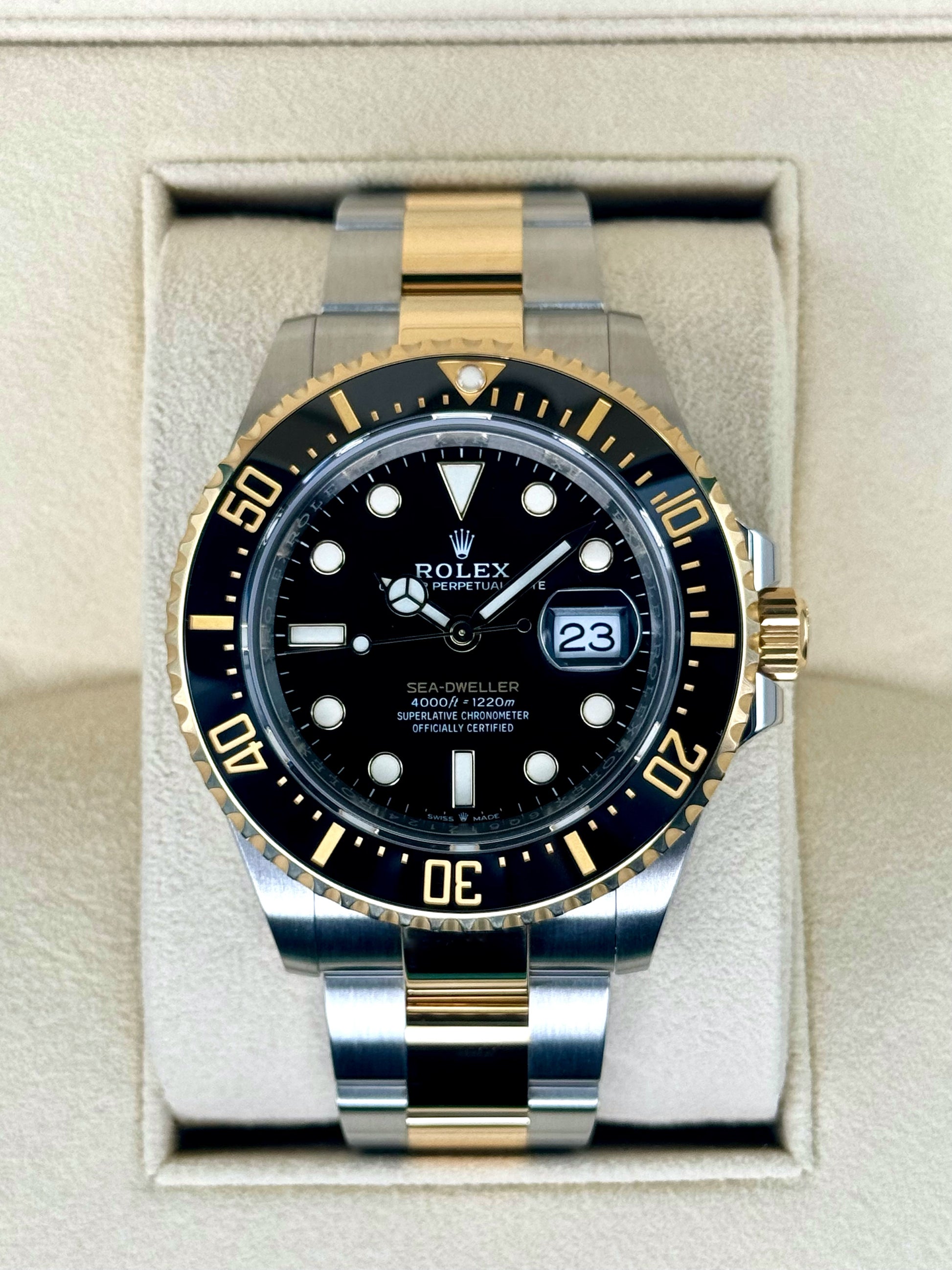 2024 Rolex Sea-Dweller 43mm 126603 Two-Tone Black Dial - MyWatchLLC