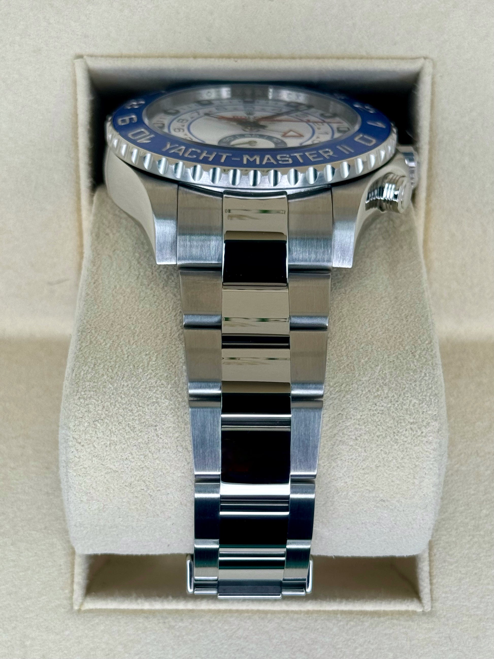 2016 Rolex Yacht-Master II 44mm 116680 Stainless Steel White Dial - MyWatchLLC