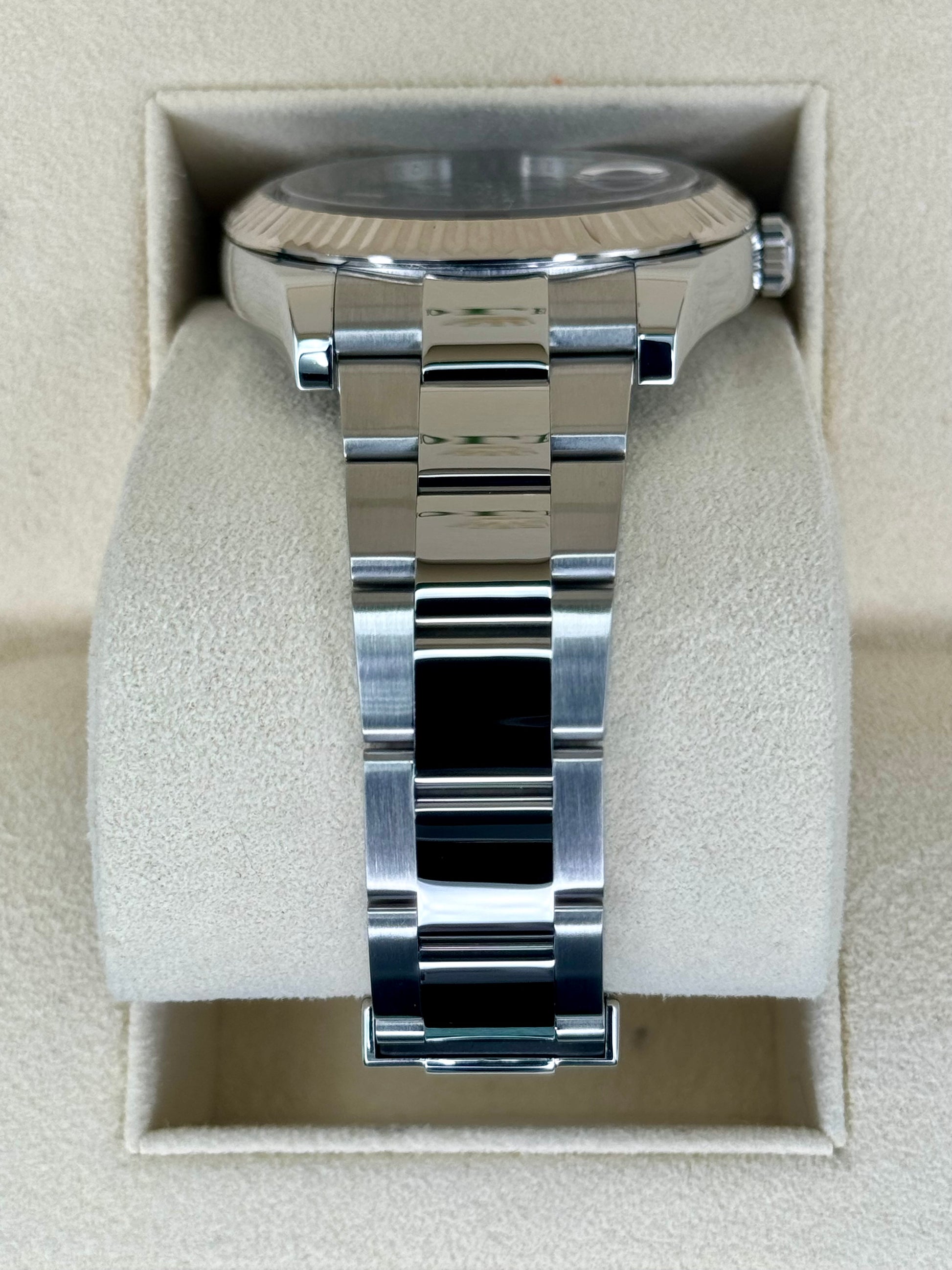 2017 Rolex Datejust II 41mm 116334 Stainless Steel Oyster Black Dial - MyWatchLLC