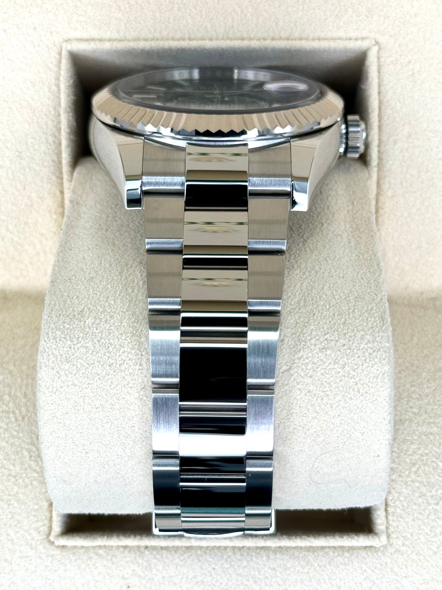 2023 Rolex Sky-Dweller 42mm 326934 Stainless Steel Oyster Black Dial - MyWatchLLC