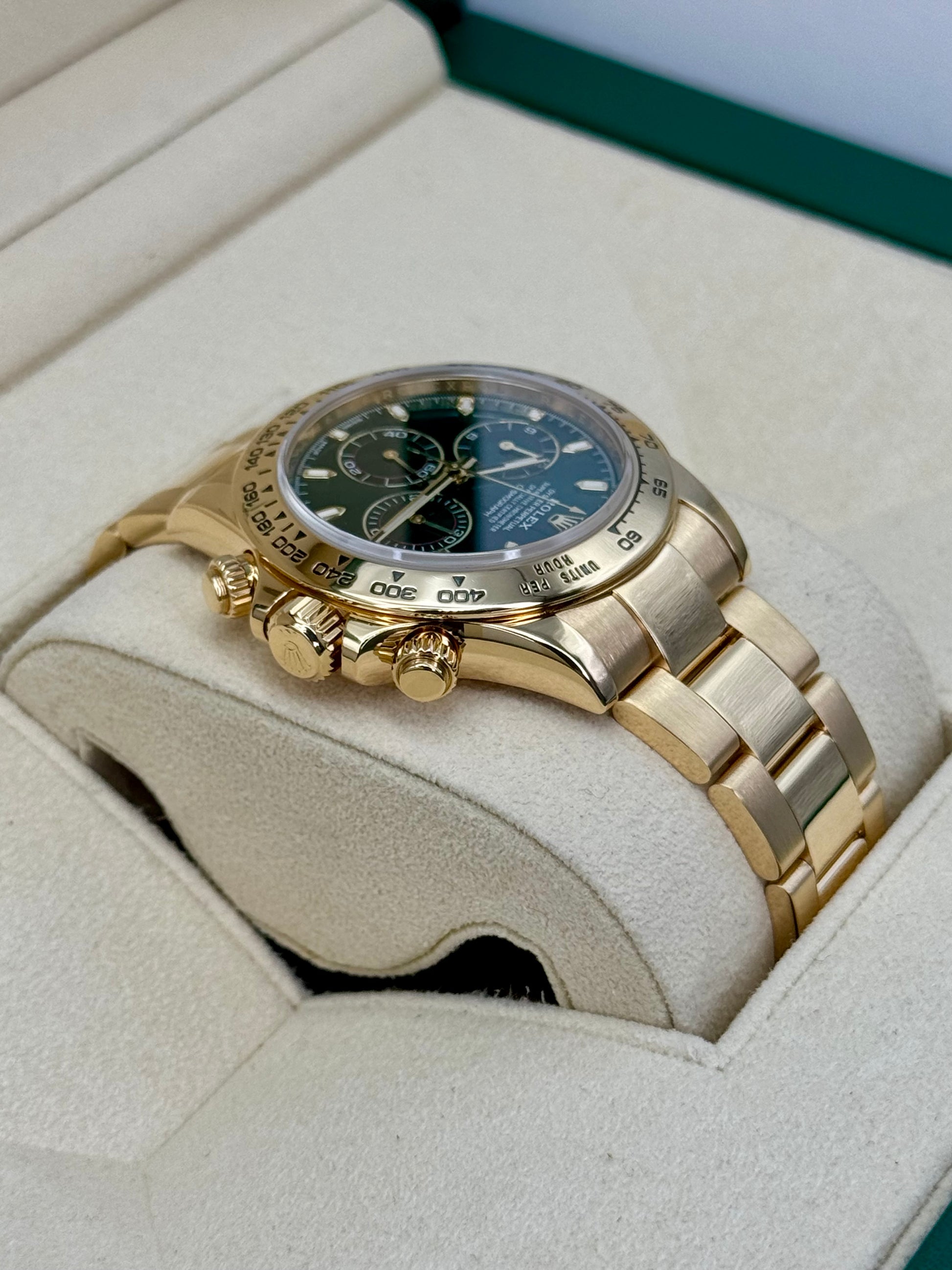 2020 Rolex Daytona "John Mayer" 40mm 116508 Yellow Gold Green Dial - MyWatchLLC