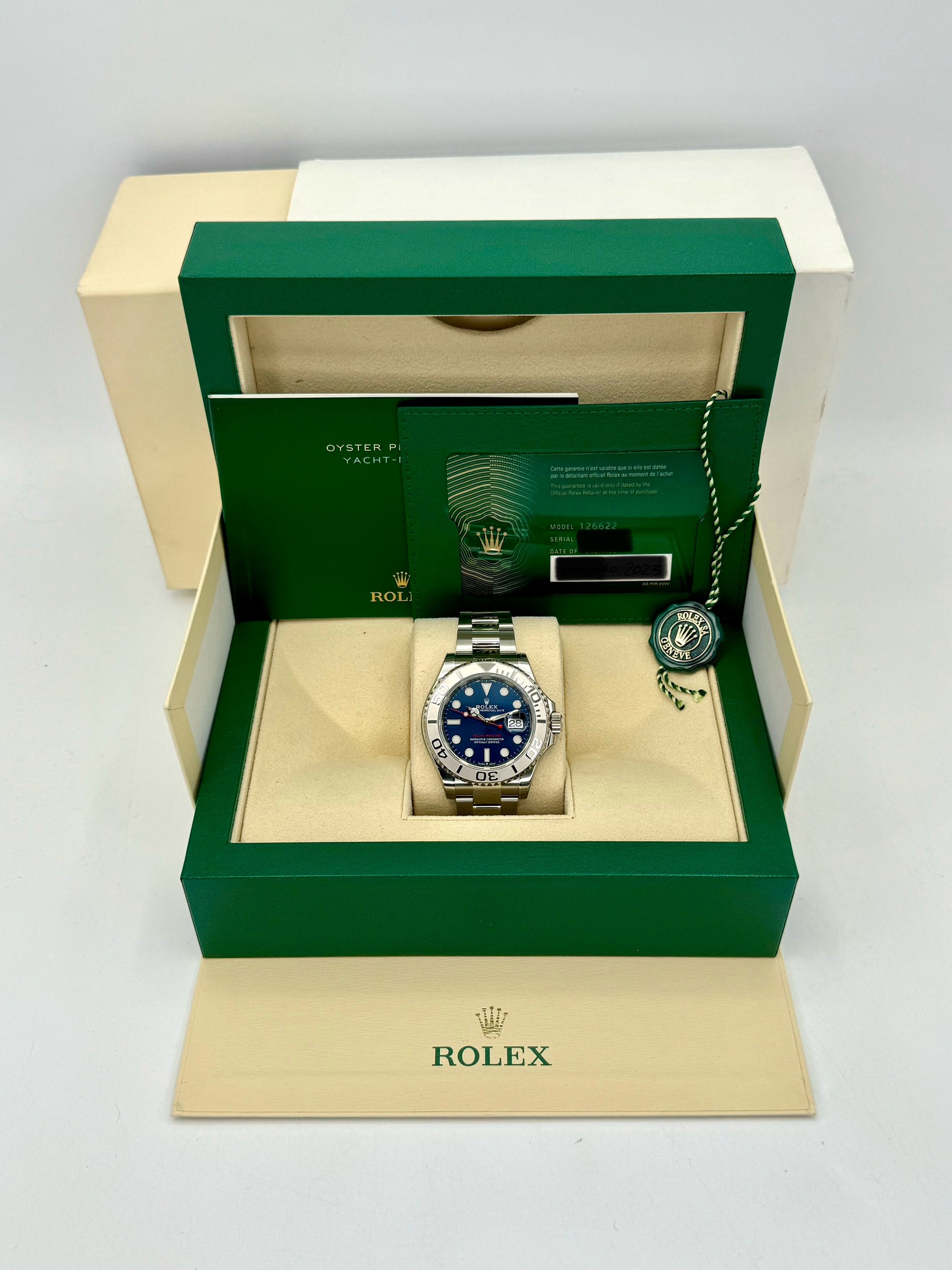 NEW 2023 Rolex Yacht-Master 40mm 126622 Stainless Steel Blue Dial - MyWatchLLC