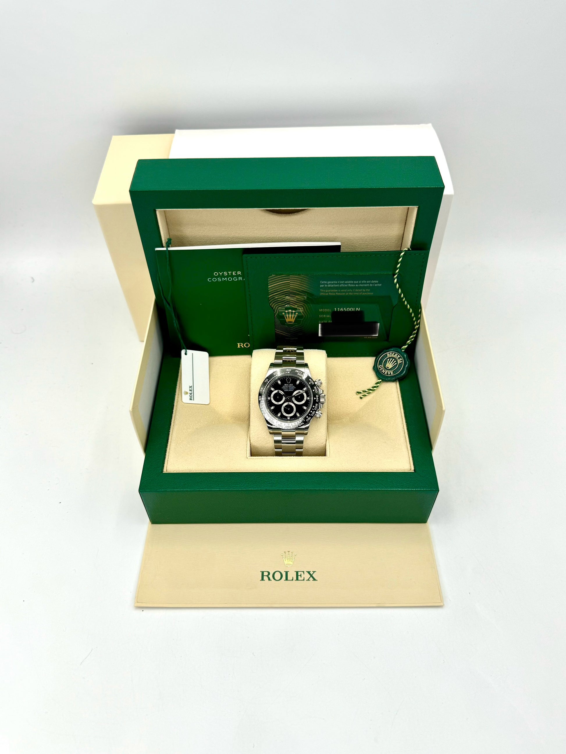 NEW 2023 Rolex Daytona 40mm 116500LN Stainless Steel Black Dial - MyWatchLLC