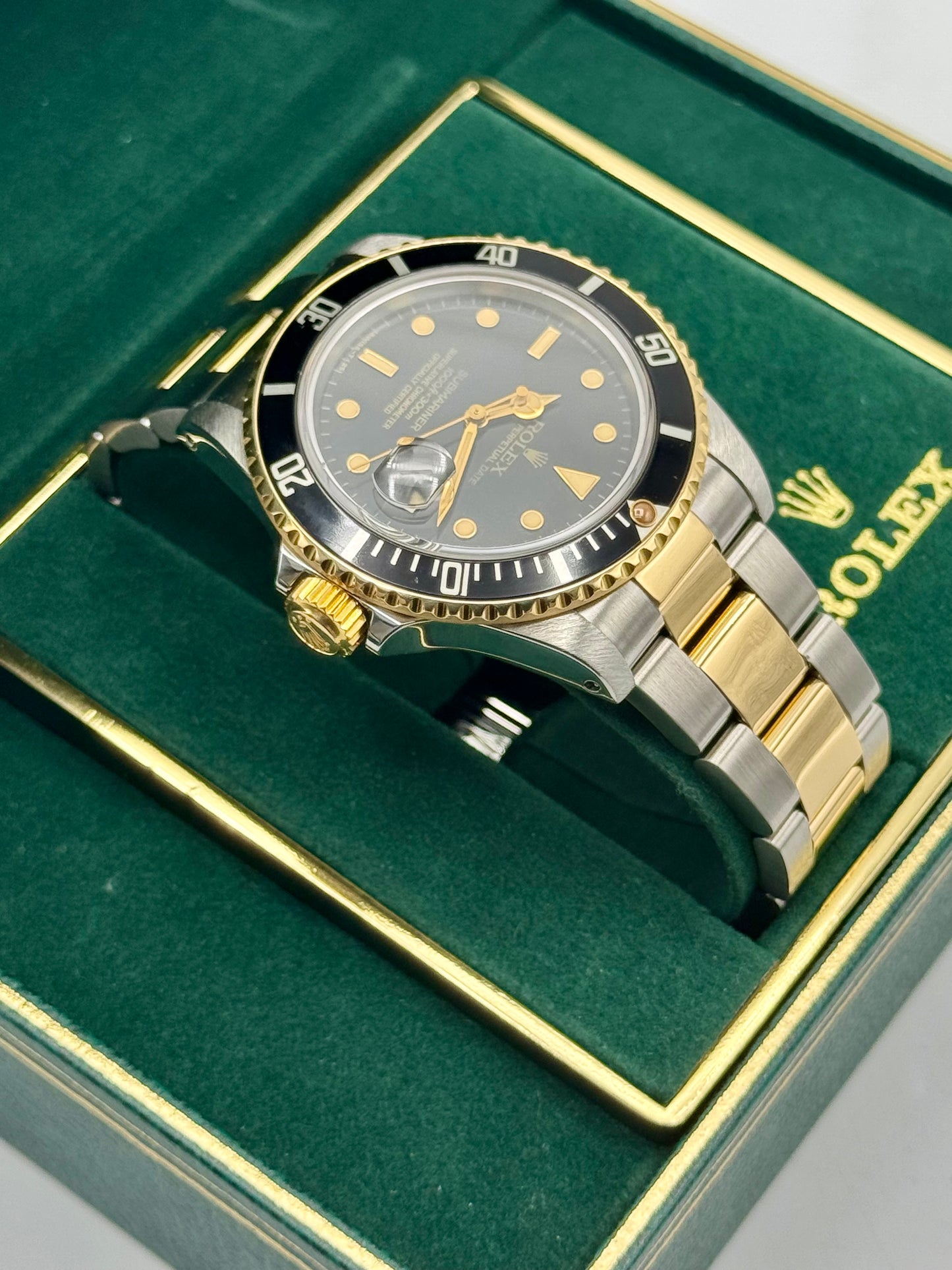 1984 Rolex Submariner 40mm 16803 Two-Tone Black Dial - MyWatchLLC
