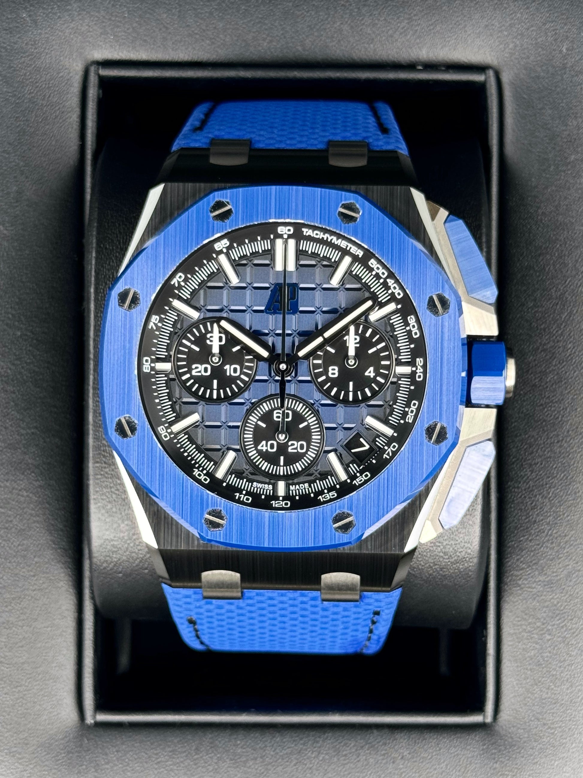 2023 Audemars Piguet Royal Oak Offshore 43mm 26420CE Ceramic Blue Dial - MyWatchLLC