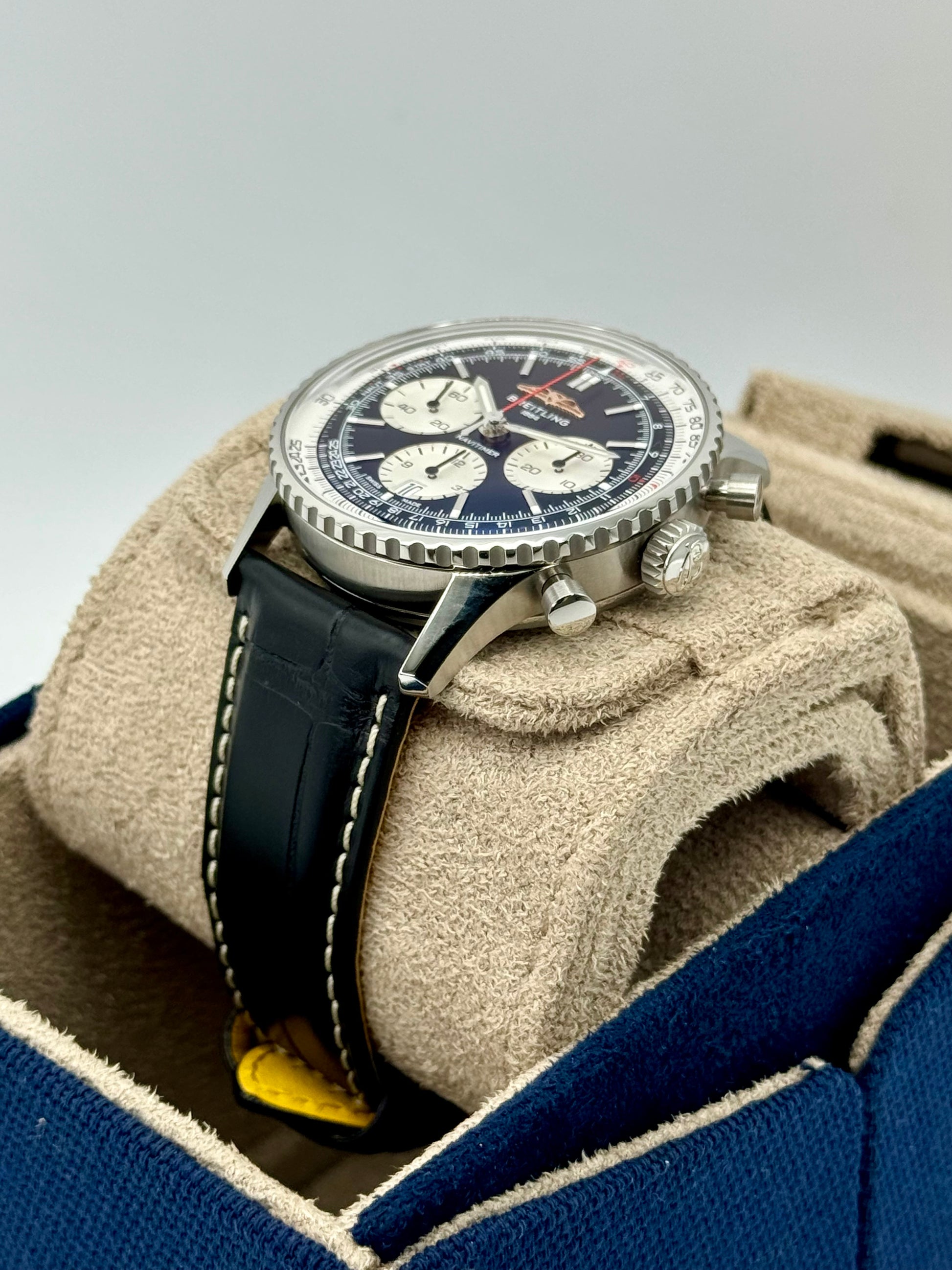 NEW 2024 Breitling Chronograph 42mm AB0139 Stainless Steel Black Dial - MyWatchLLC