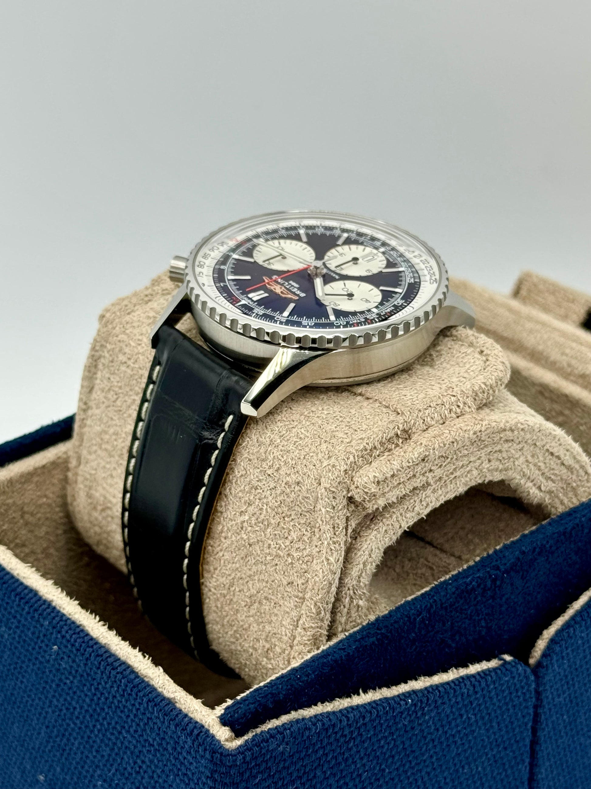 NEW 2024 Breitling Chronograph 42mm AB0139 Stainless Steel Black Dial - MyWatchLLC