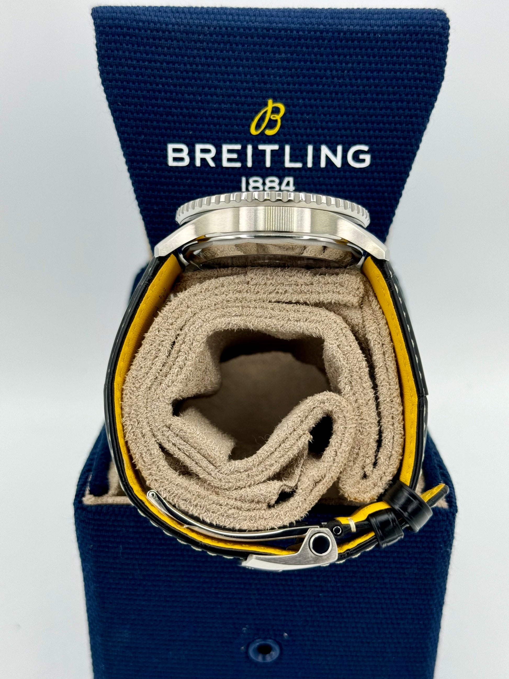 NEW 2024 Breitling Chronograph 42mm AB0139 Stainless Steel Black Dial - MyWatchLLC