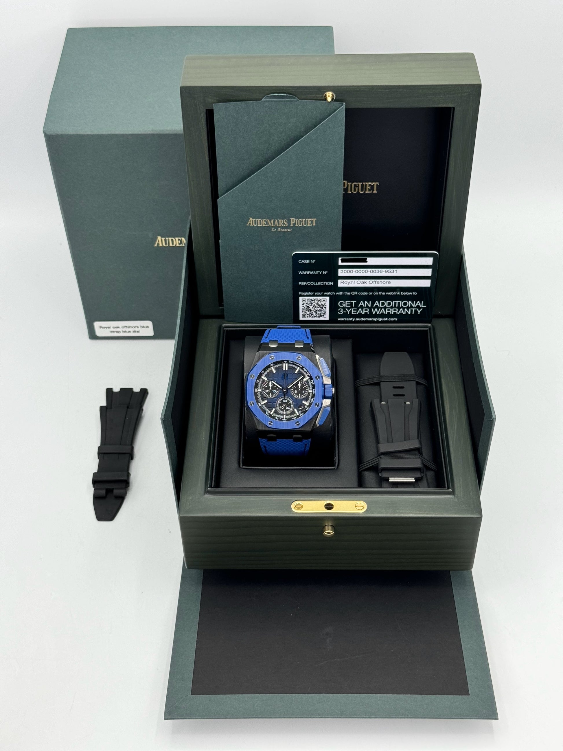 2023 Audemars Piguet Royal Oak Offshore 43mm 26420CE Ceramic Blue Dial - MyWatchLLC