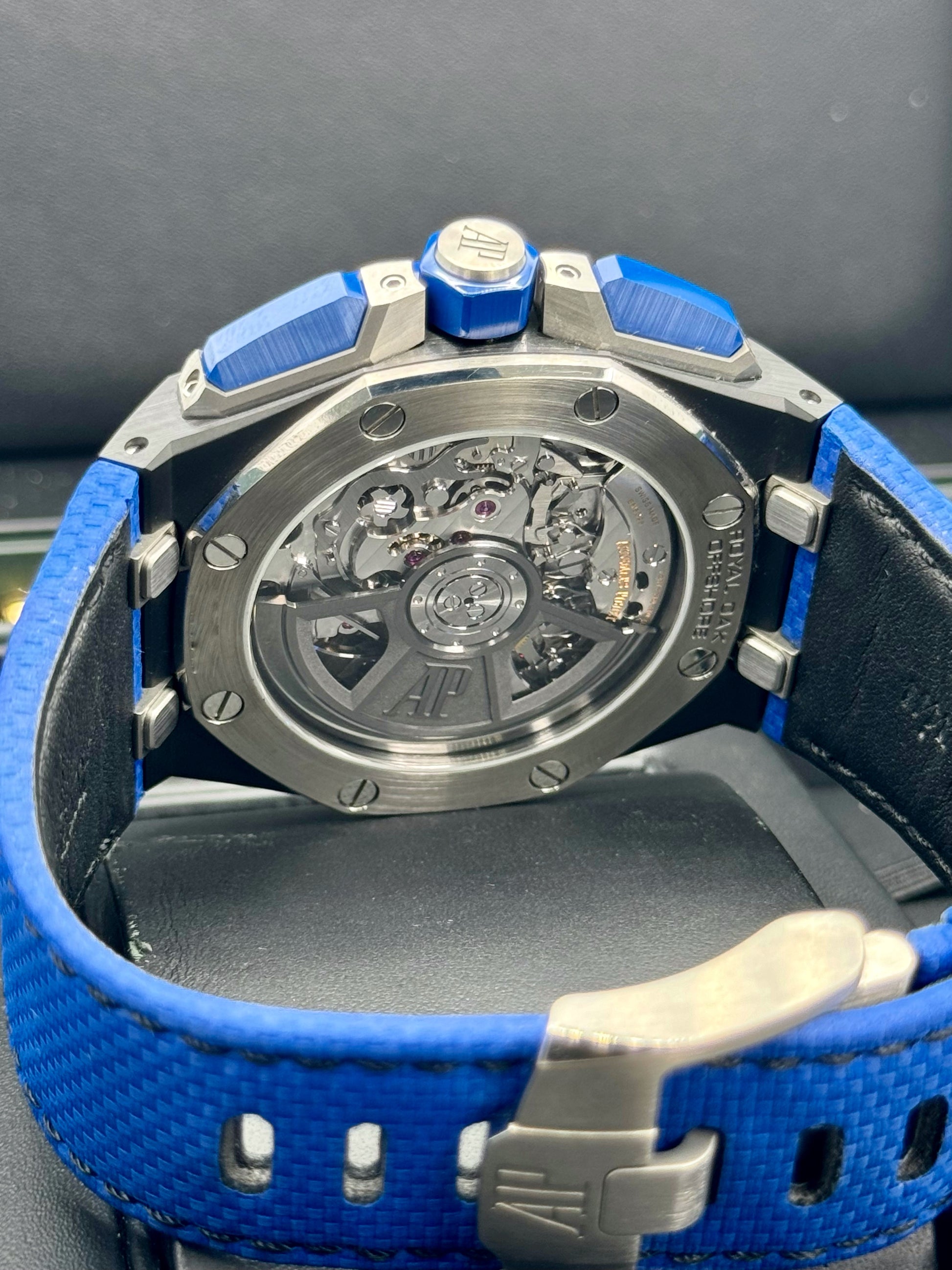 2023 Audemars Piguet Royal Oak Offshore 43mm 26420CE Ceramic Blue Dial - MyWatchLLC