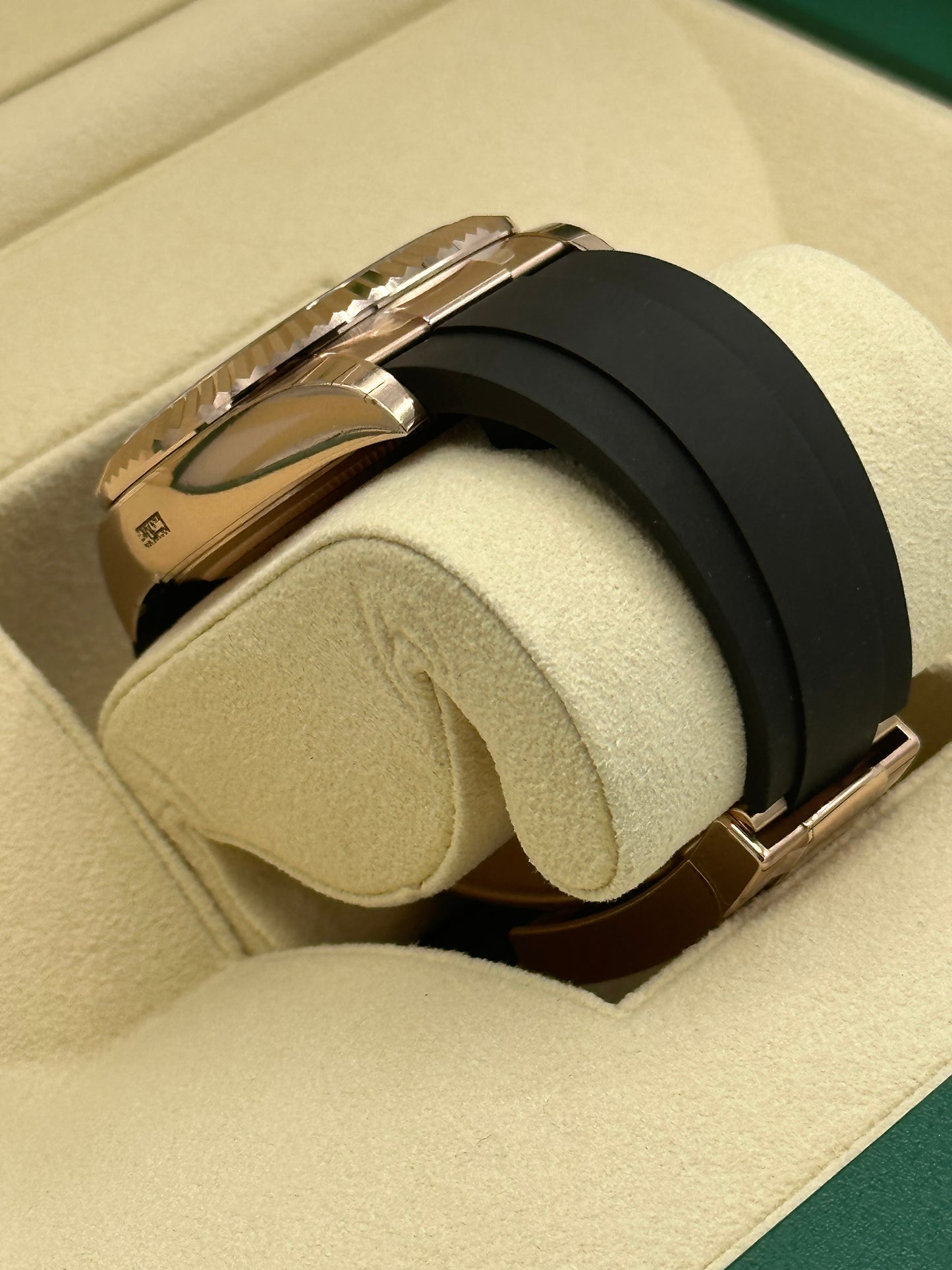 NEW 2023 Rolex Sky-Dweller 336235 Rose Gold Oysterflex Chocolate Dial - MyWatchLLC